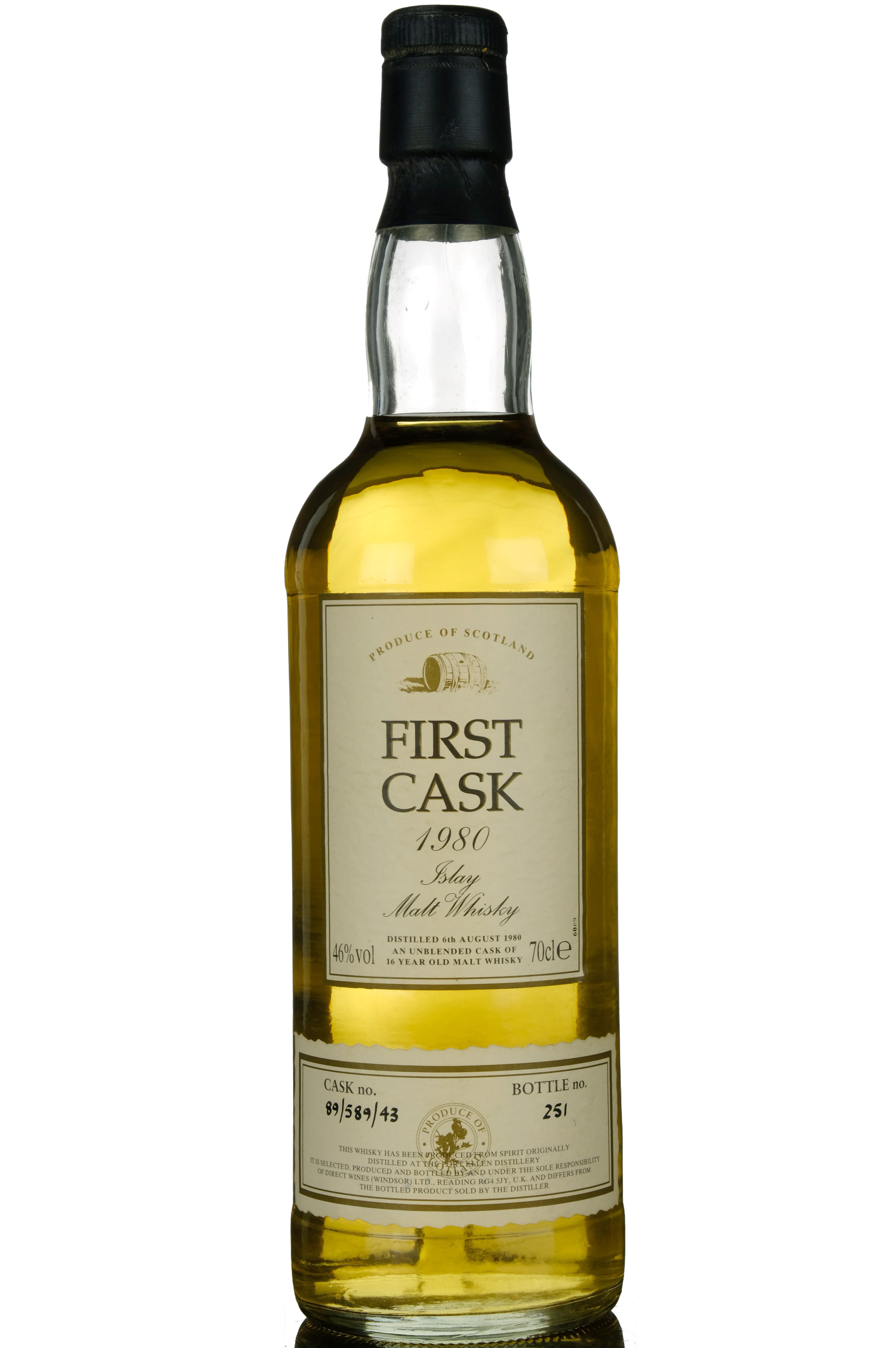 Port Ellen 1980 - 16 Year Old - First Cask - Single Cask 89/589/43