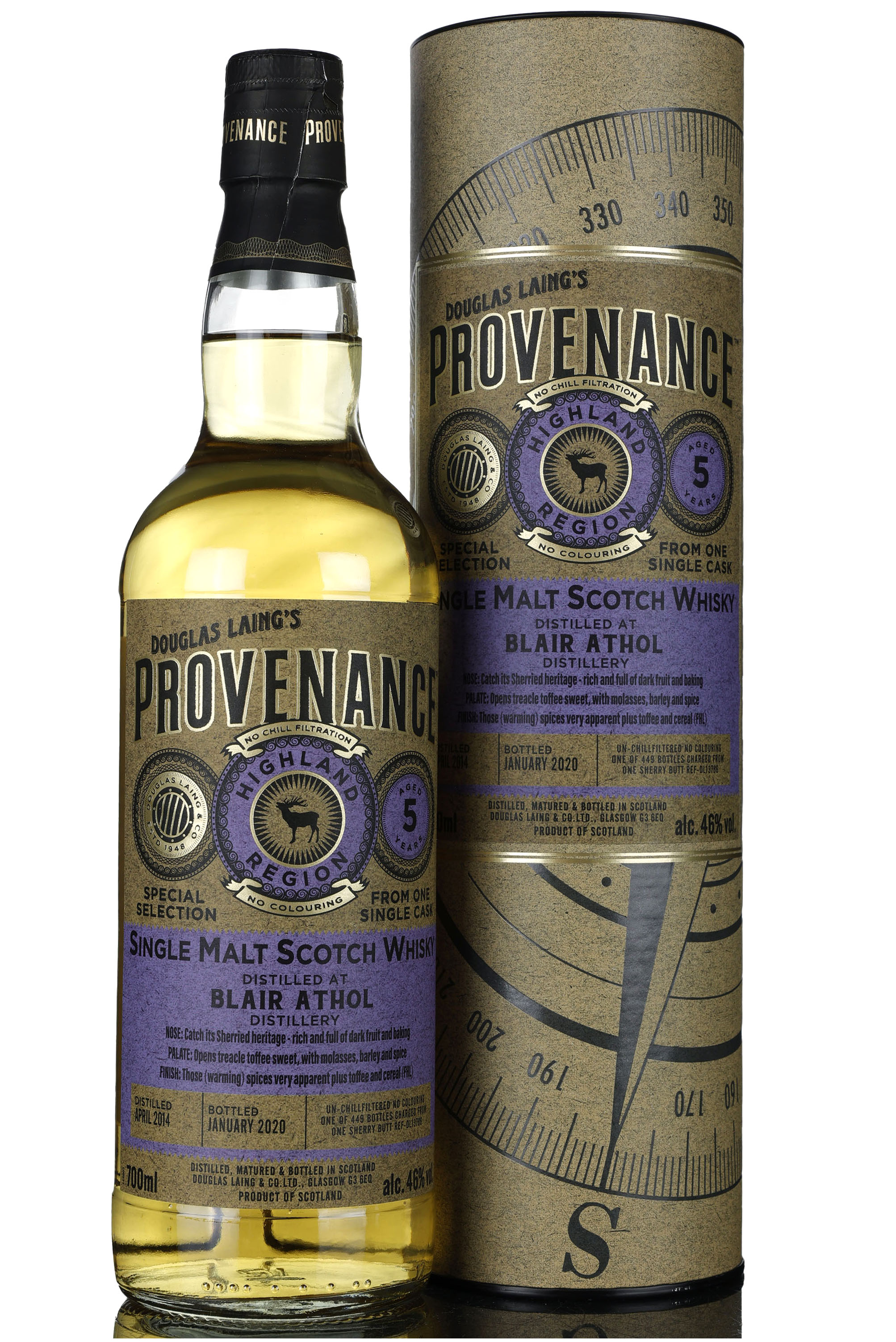 Blair Athol 2014-2020 - 5 Year Old - Douglas Laing - Provenance - Single Cask 13786