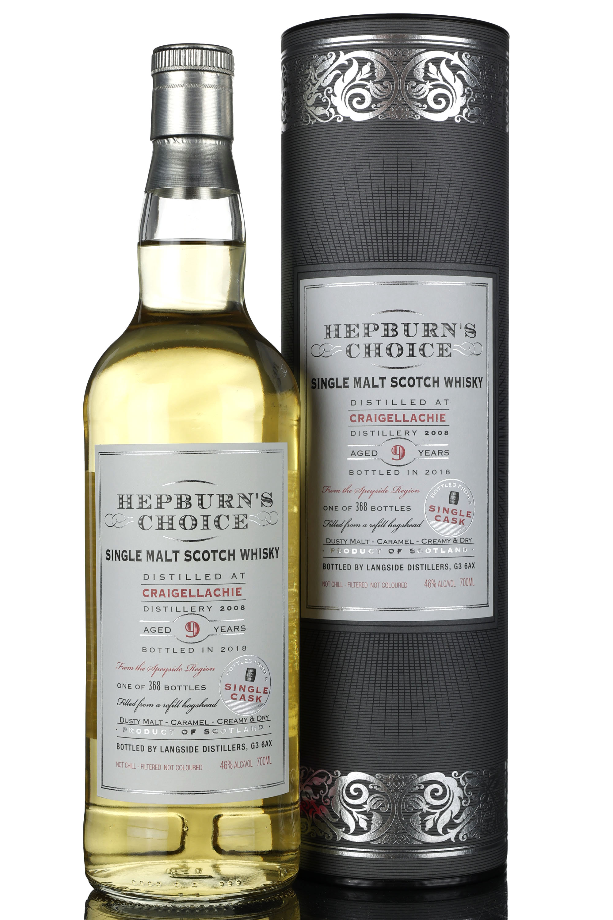 Craigellachie 2008-2018 - 9 Year Old - Hepburns Choice - Single Cask