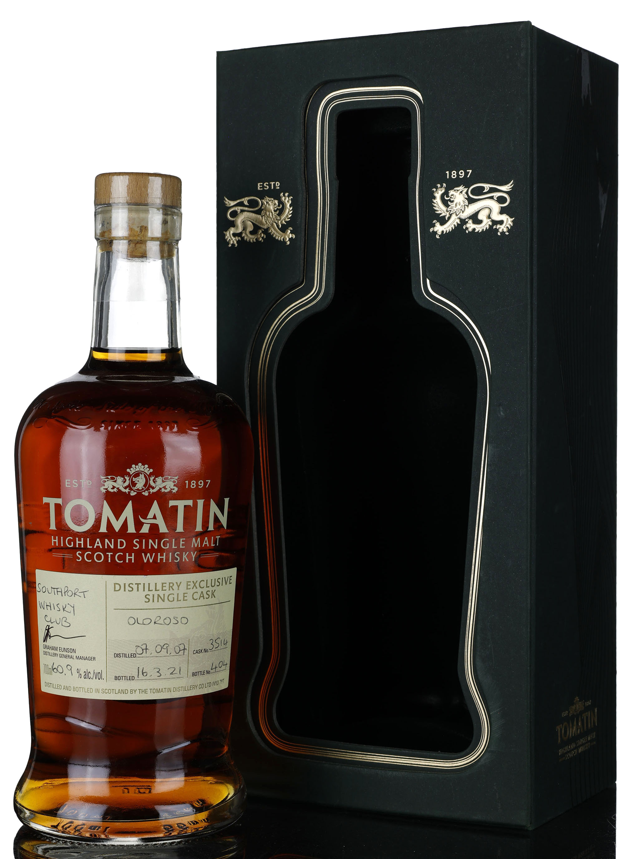 Tomatin 2007-2021 - 14 Year Old - Single Cask 3514 - Distillery Exclusive - Southport Whis
