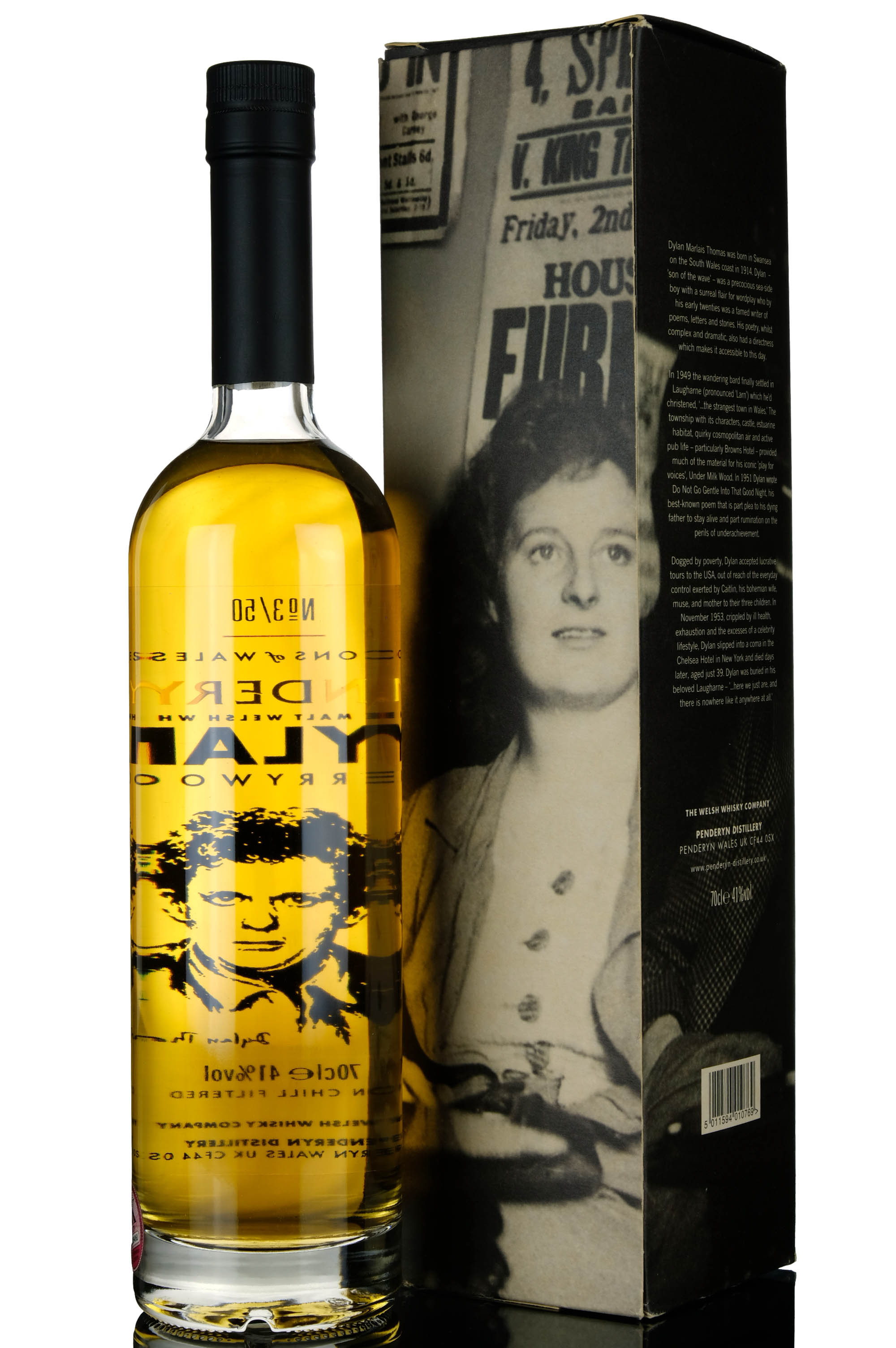 Penderyn Icons Of Wales Dylan Thomas No 350
