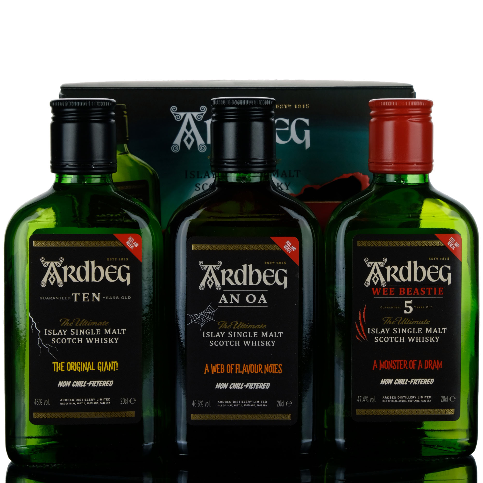 Ardbeg The Three Monsters Of Smoke Box Set 10 An Oa Wee Beastie