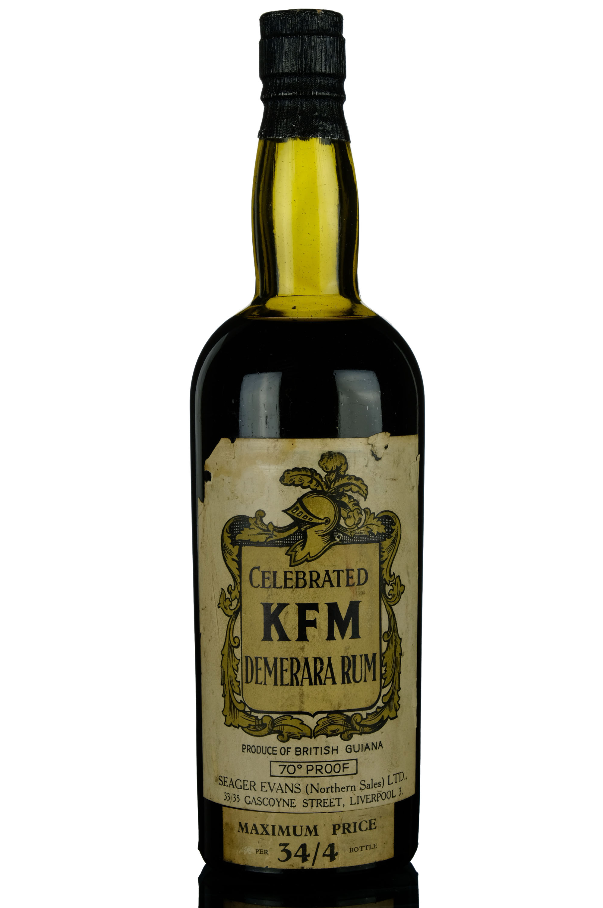 Kfm Celebrated British Guiana Demerara Rum 1940s