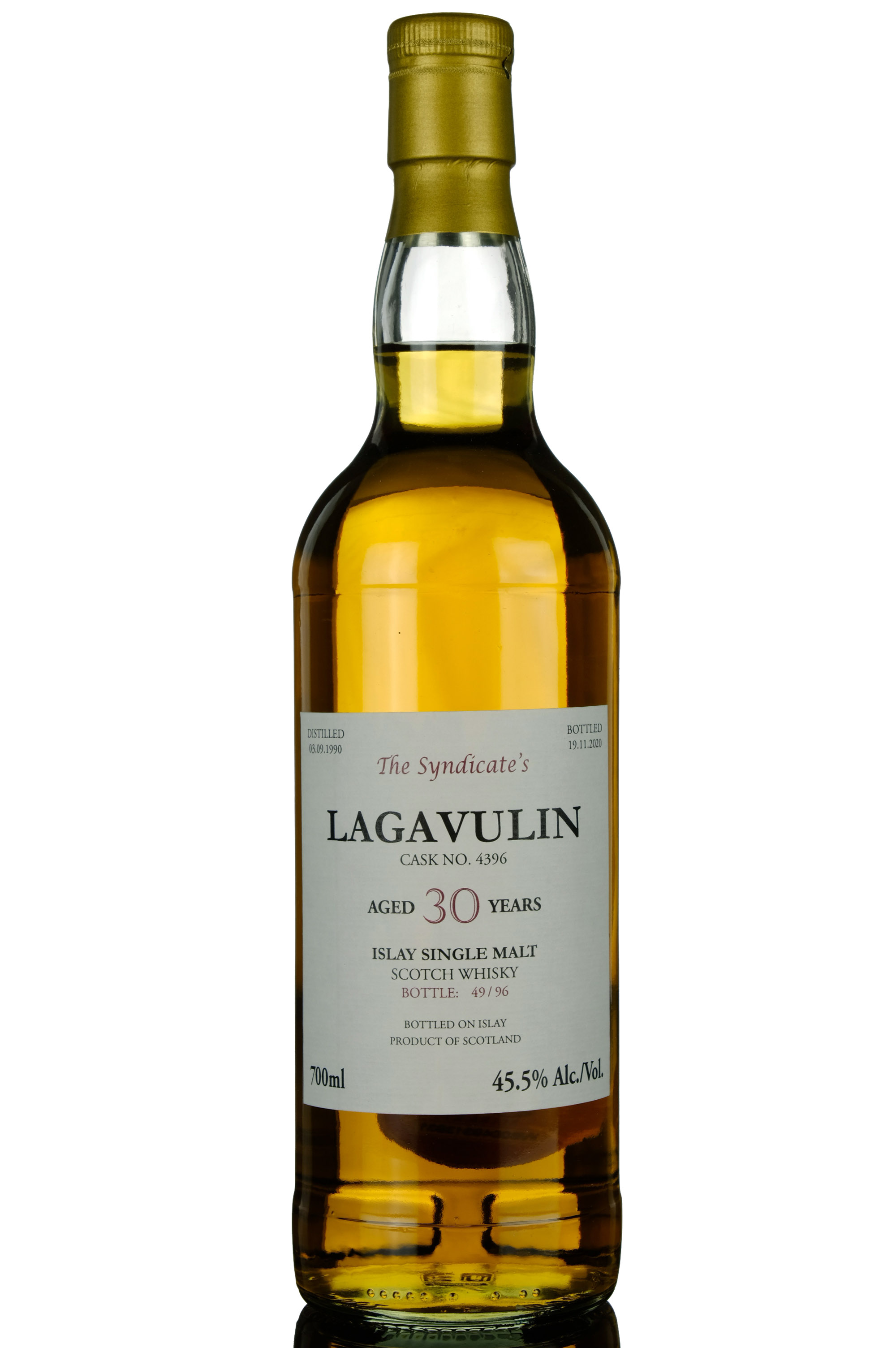 Lagavulin 1990-2020 - 30 Year Old - The Syndicates - Single Cask 4396