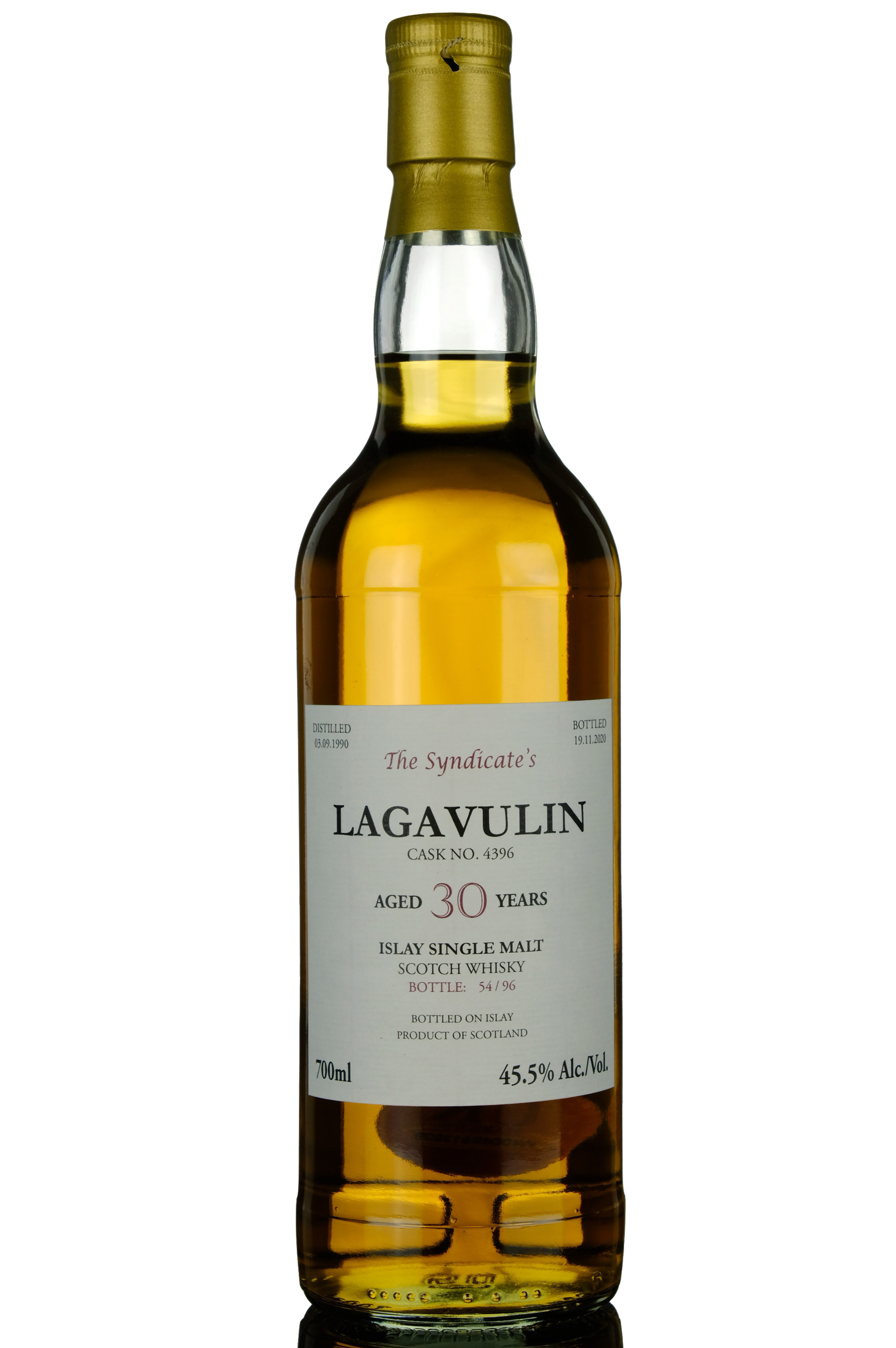 Lagavulin 1990-2020 - 30 Year Old - The Syndicates - Single Cask 4396