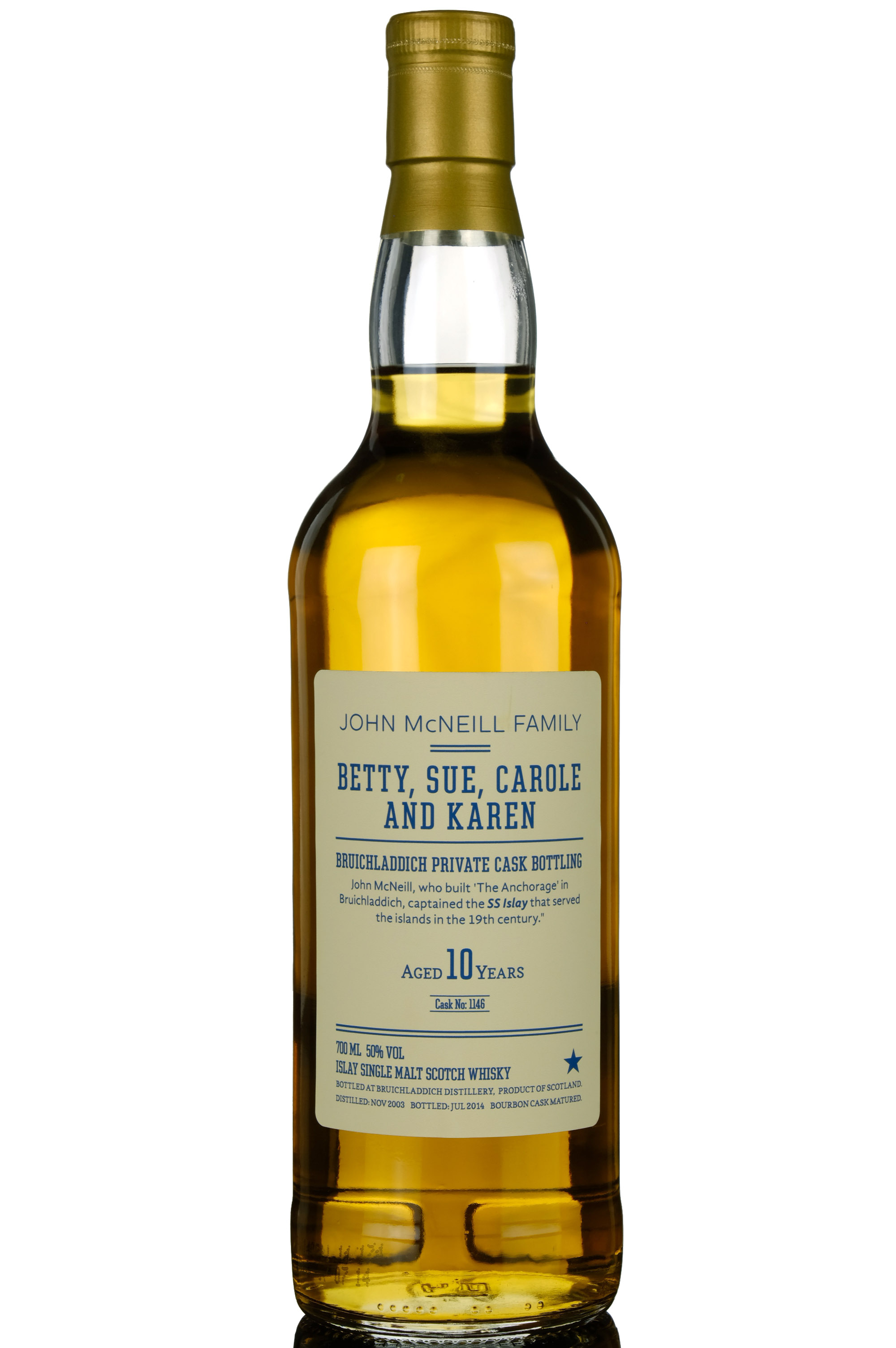 Bruichladdich 20032014 10 Private Bottling Single Cask 1146