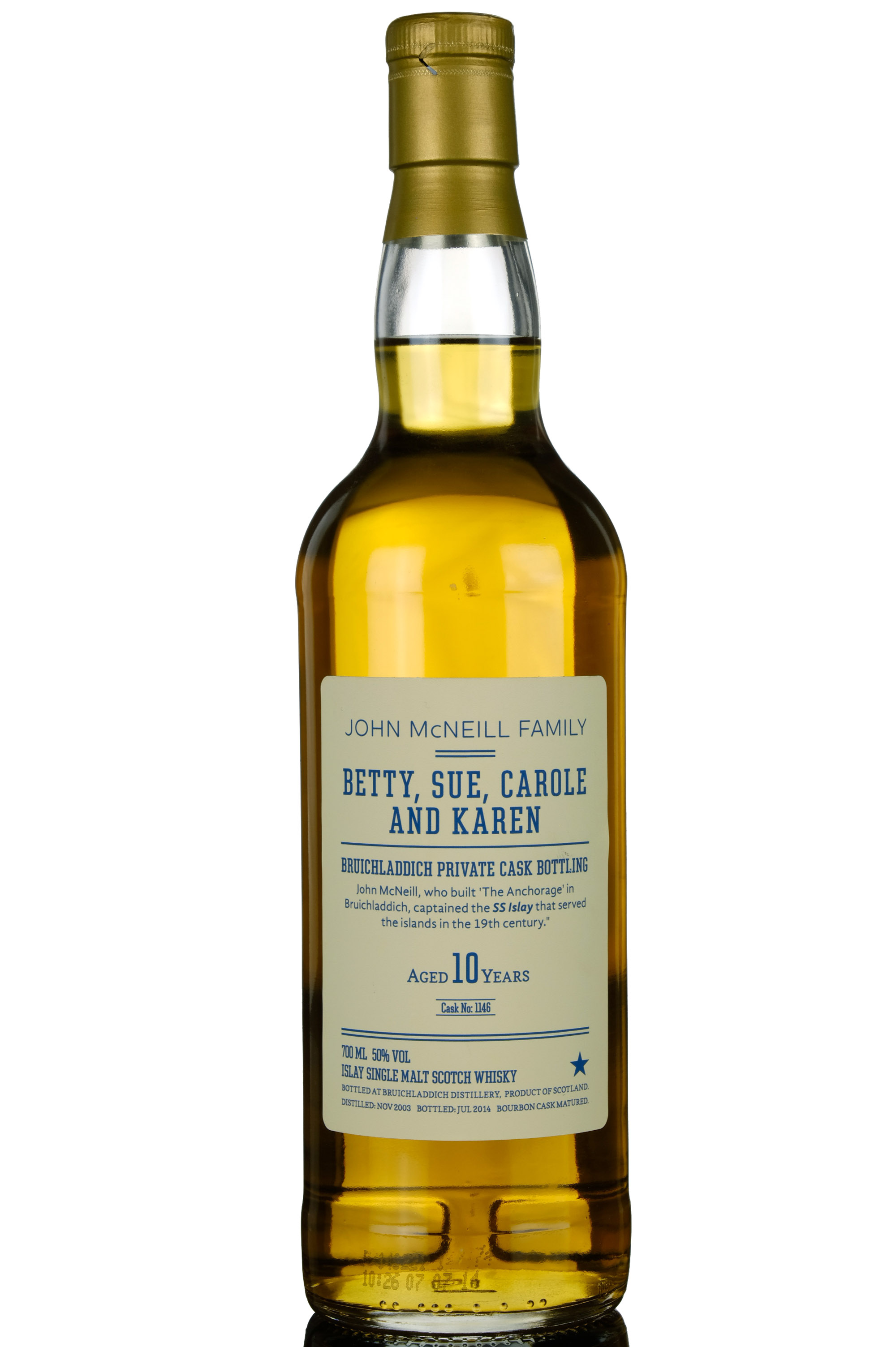 Bruichladdich 20032014 10 Private Bottling Single Cask 1146