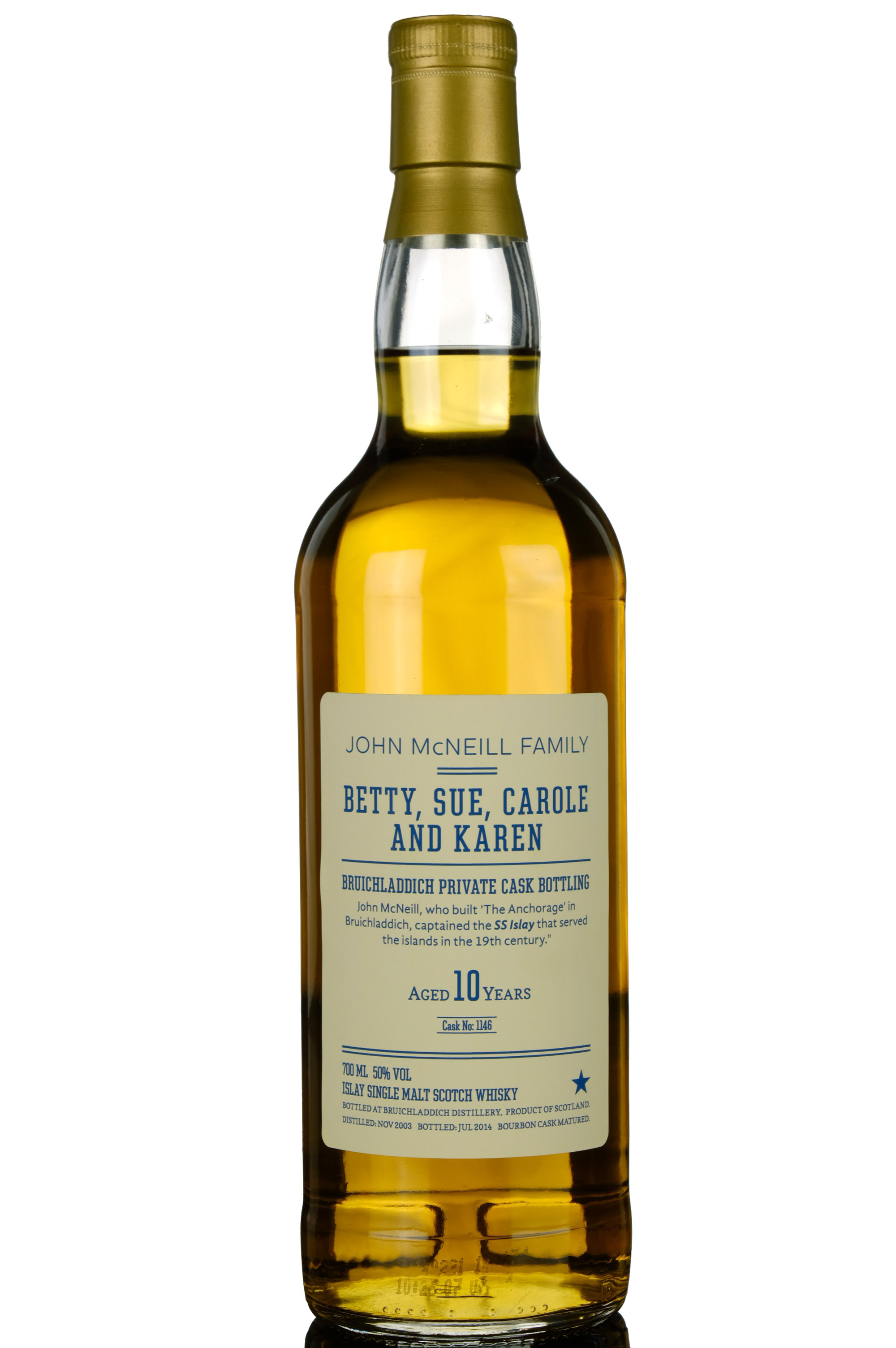 Bruichladdich 20032014 10 Private Bottling Single Cask 1146