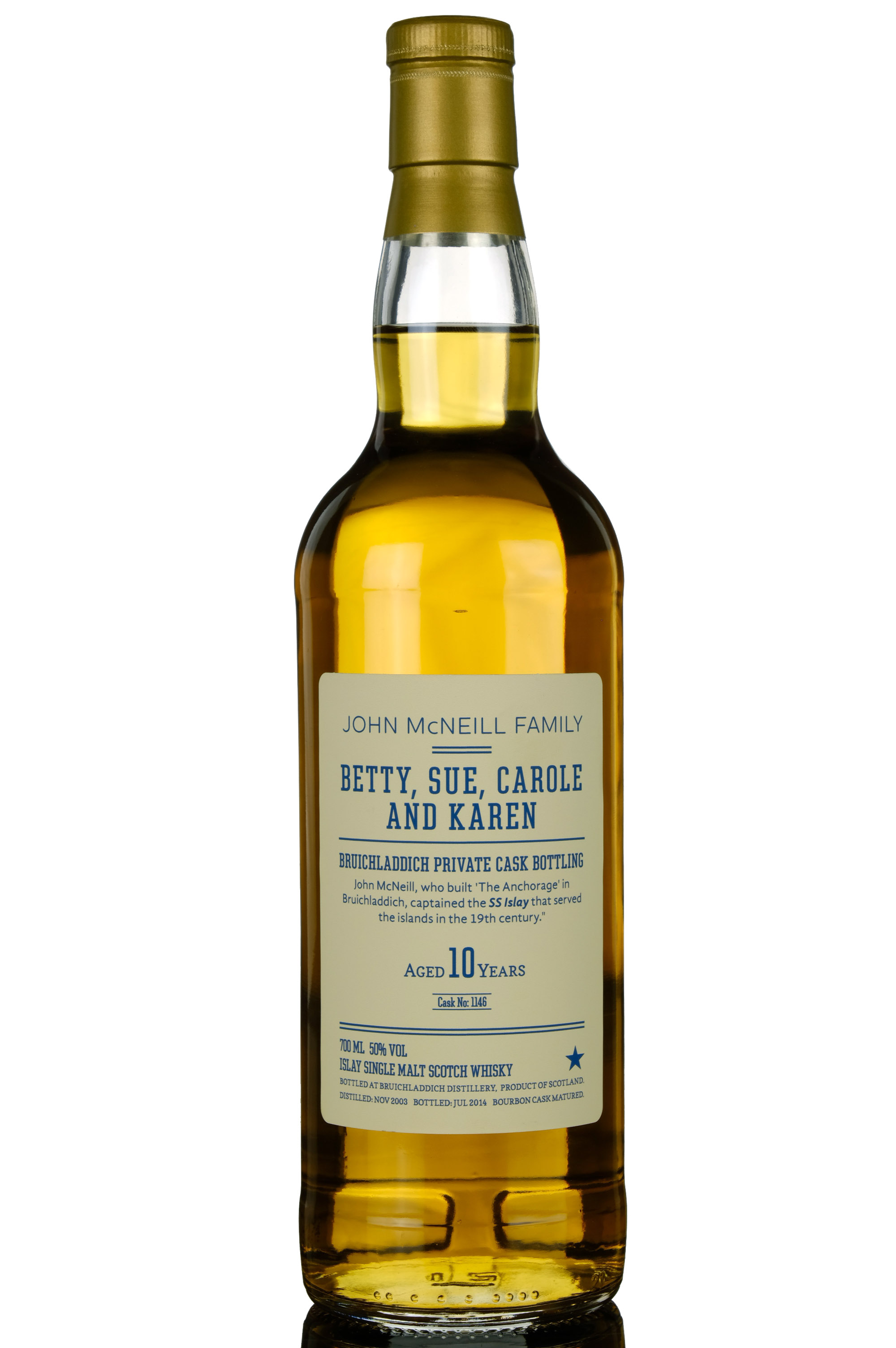 Bruichladdich 20032014 10 Private Bottling Single Cask 1146