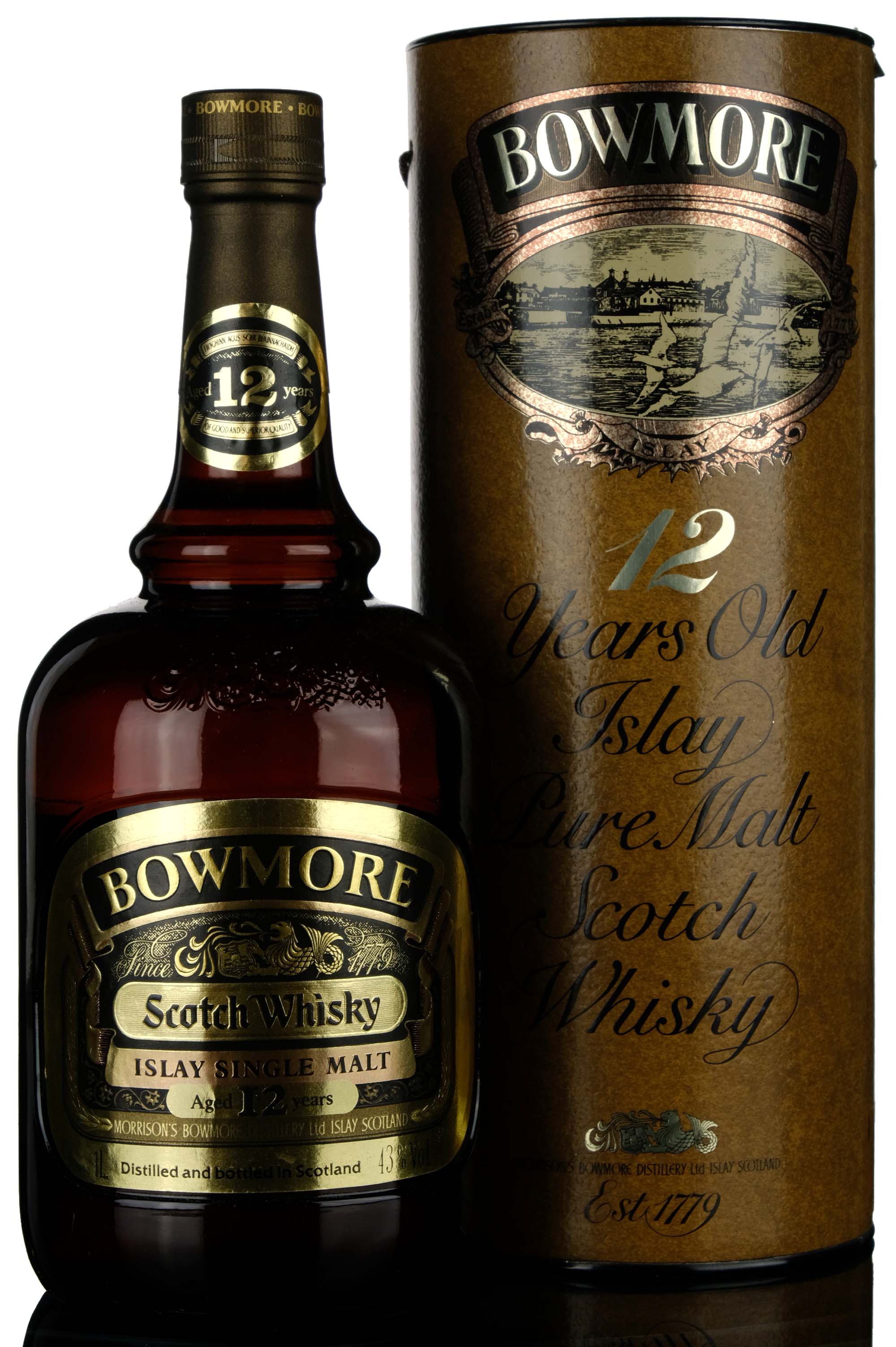 Bowmore 12 Dumpy 1980s