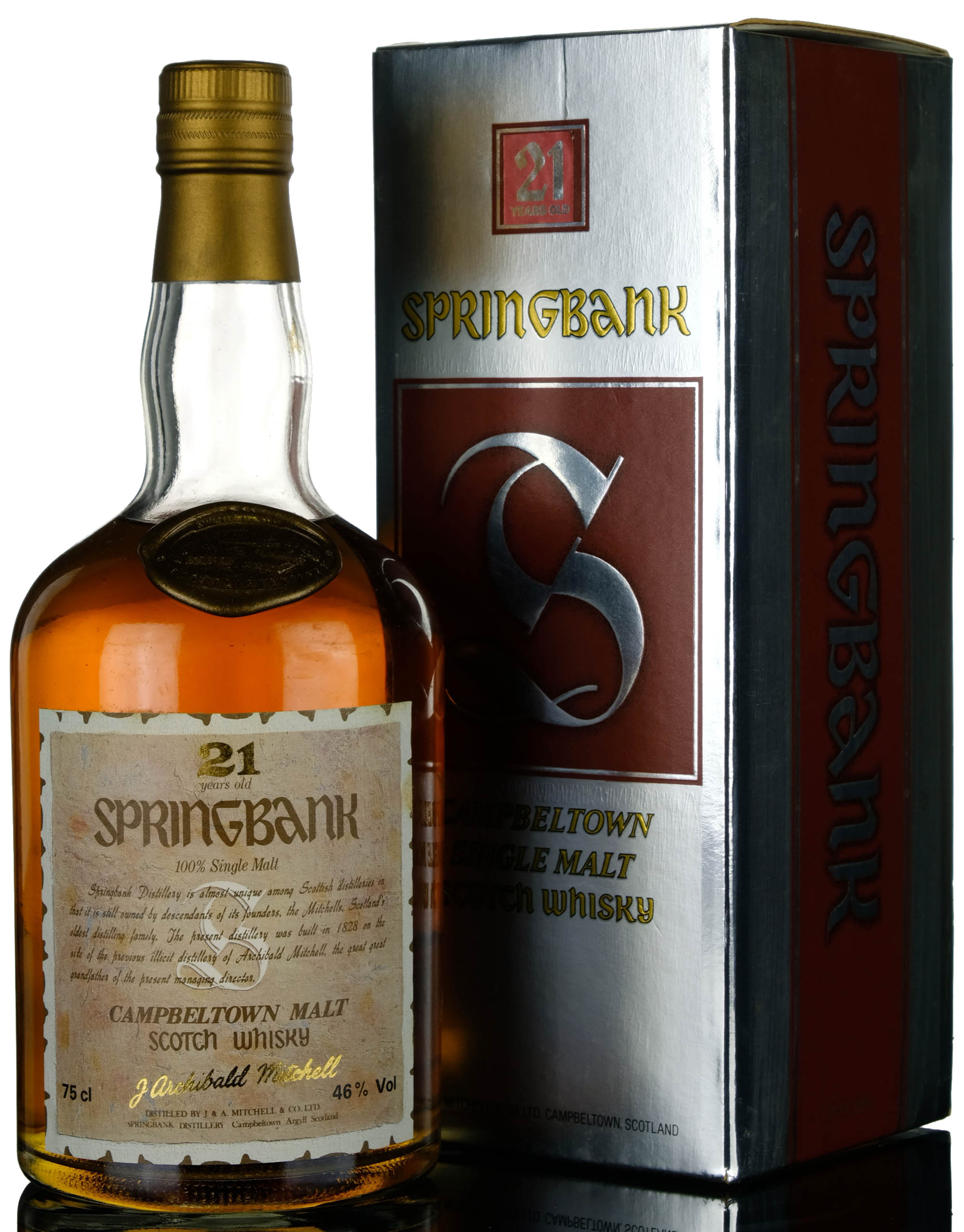 Springbank 21 Year Old - Circa 1990 - Archibald Mitchell Label