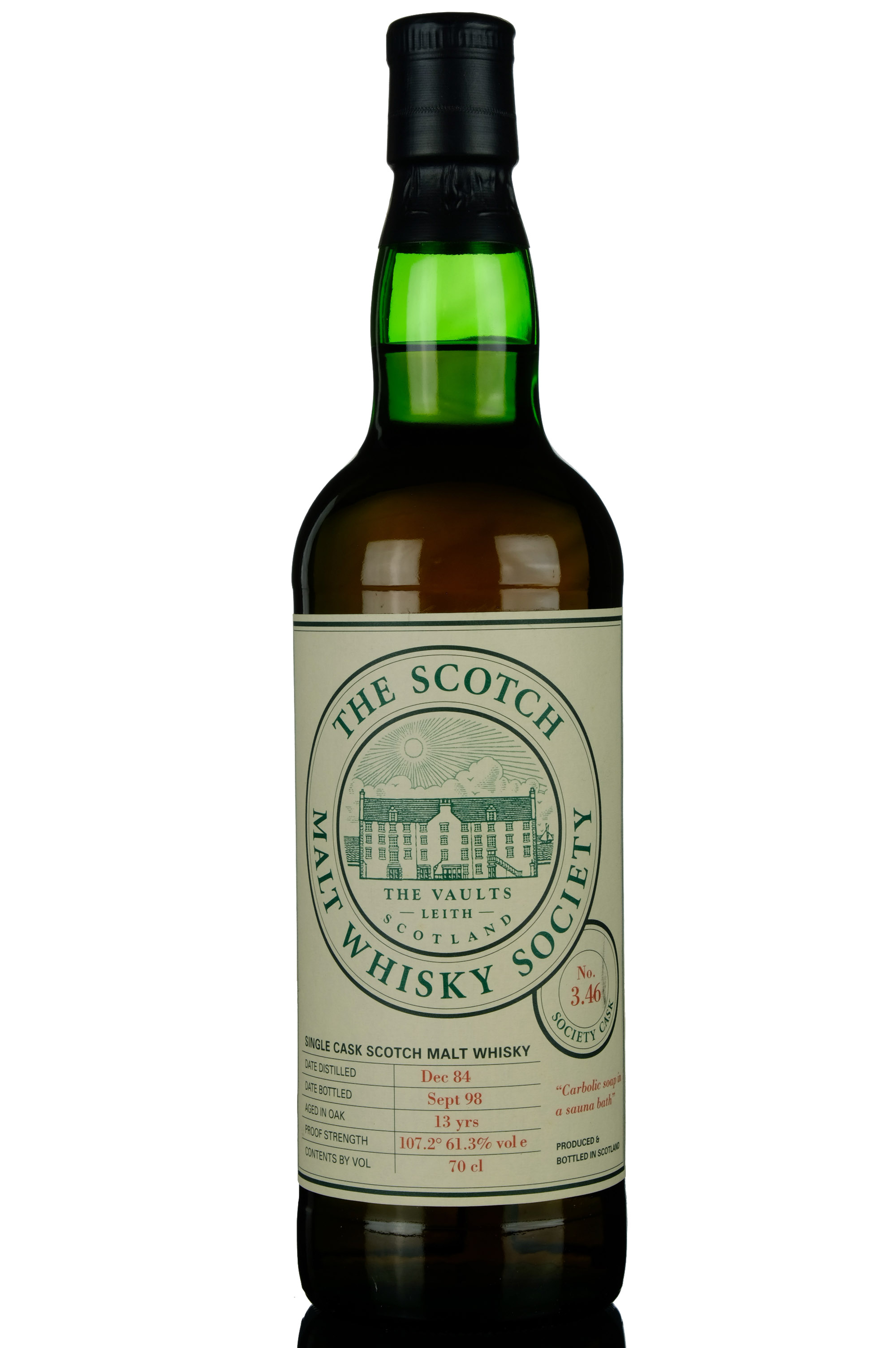 Bowmore 1984-1998 - 13 Year Old - SMWS 3.46 - Carbolic Soap In A Sauna Bath