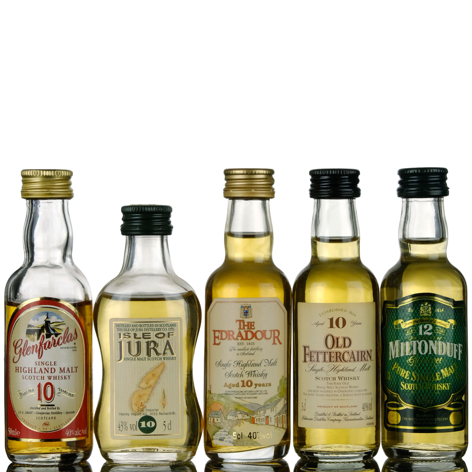 5 X Single Malt Miniatures