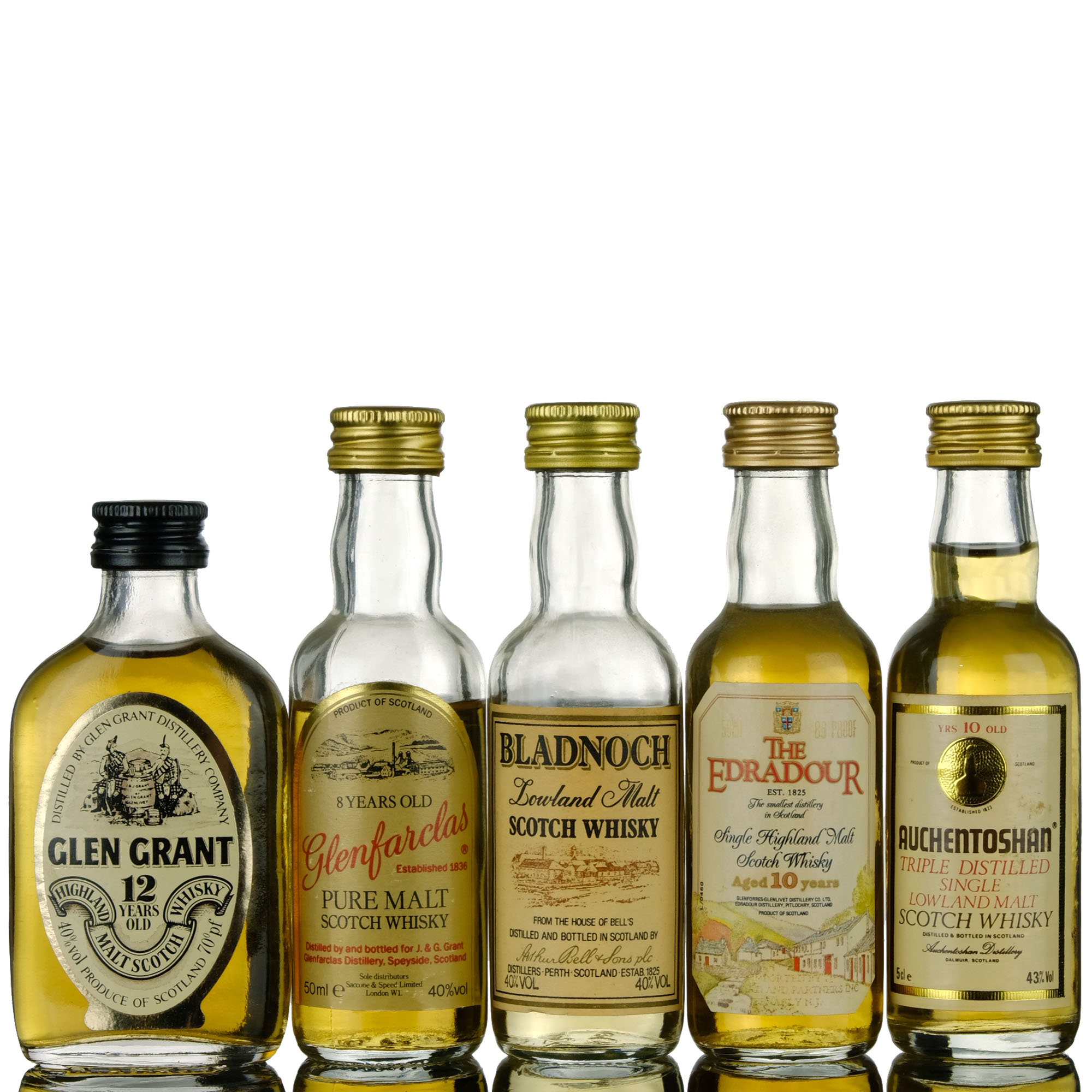 5 X Single Malt Miniatures