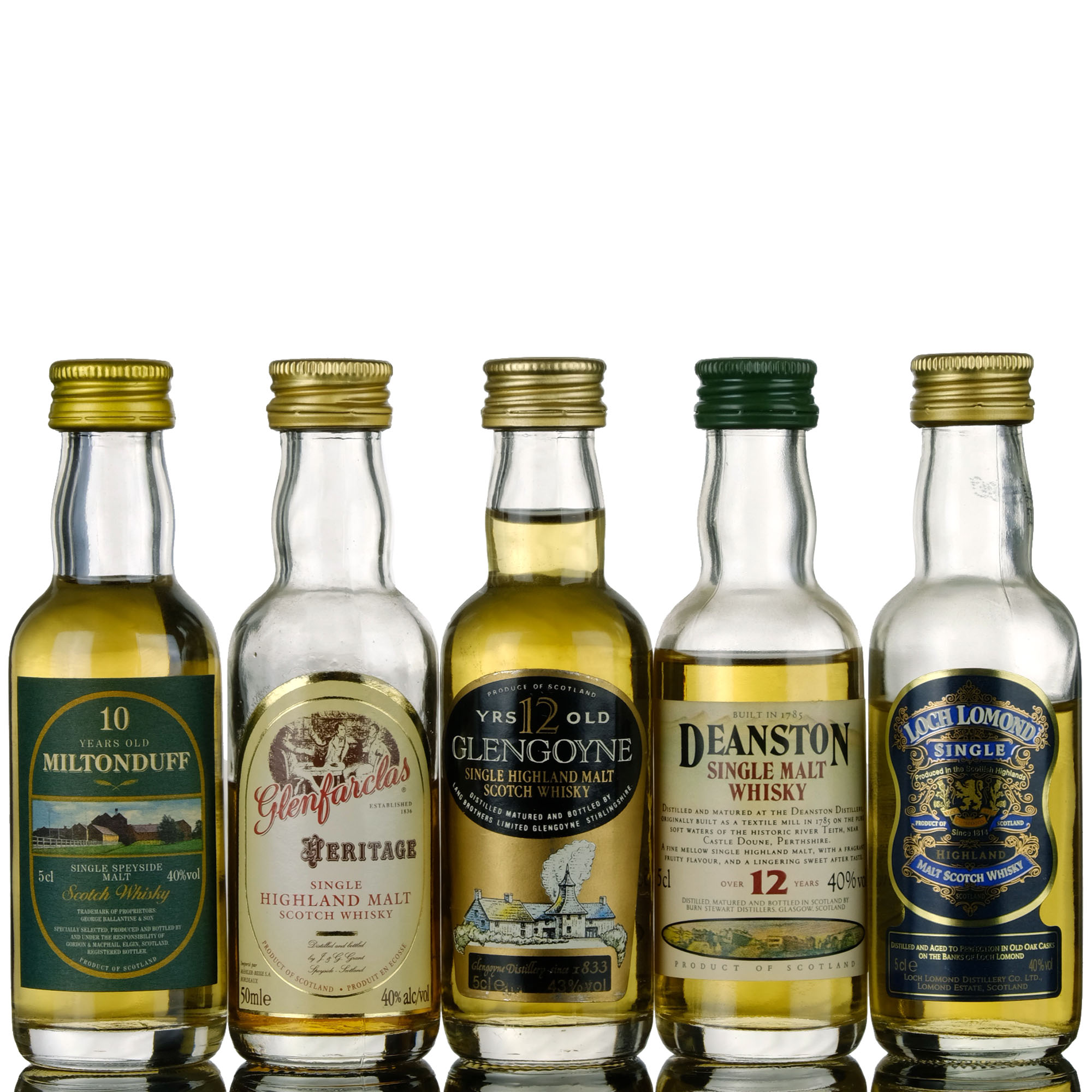 5 X Single Malt Miniatures