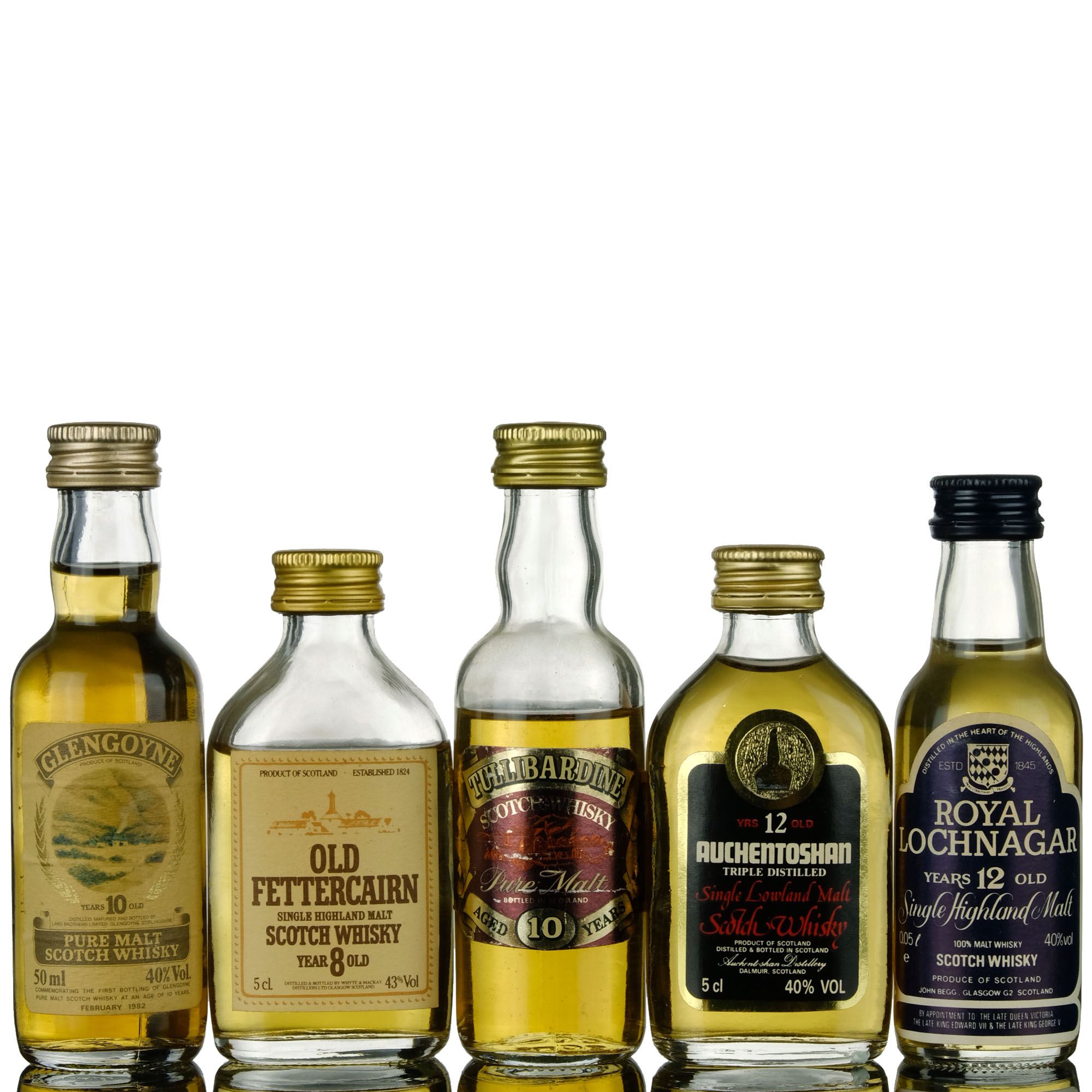 5 X Single Malt Miniatures