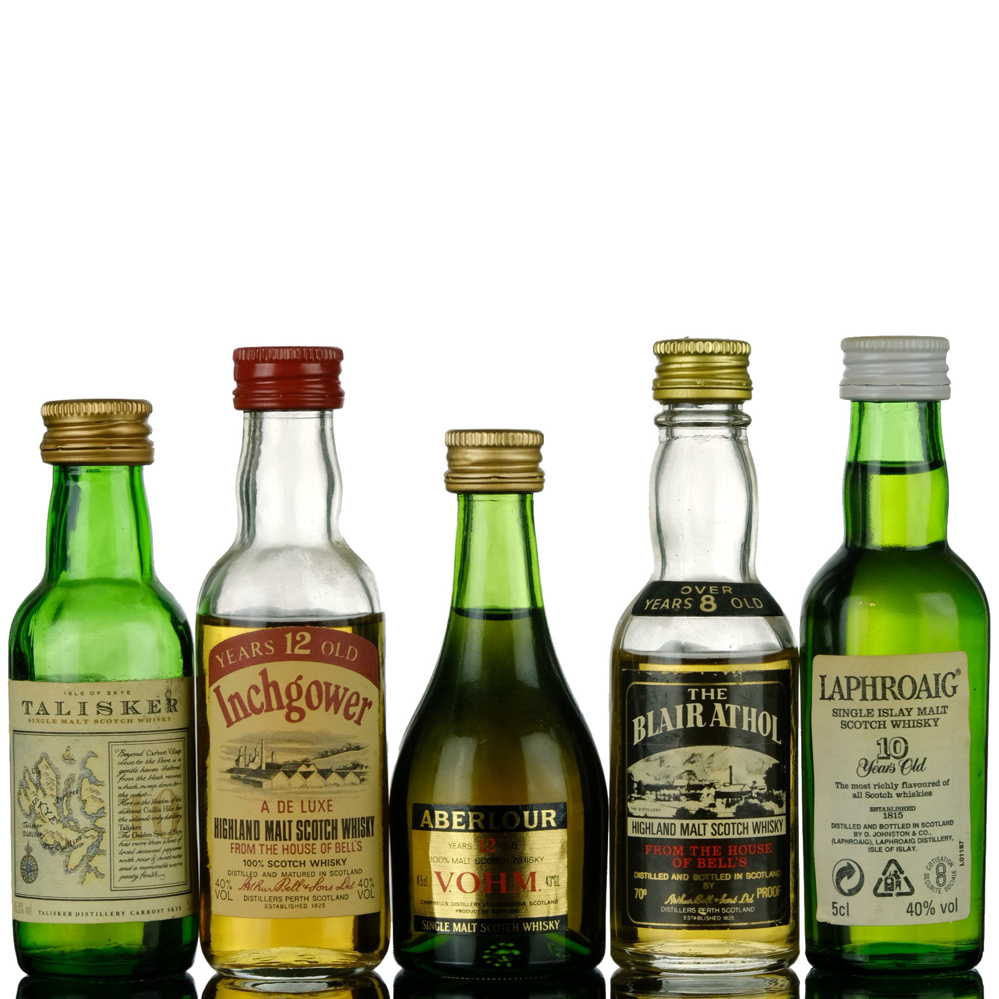 5 X Single Malt Miniatures