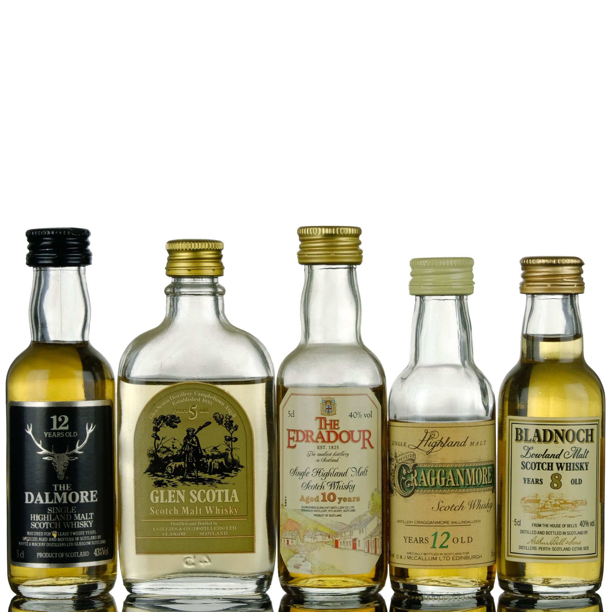 5 X Single Malt Miniatures