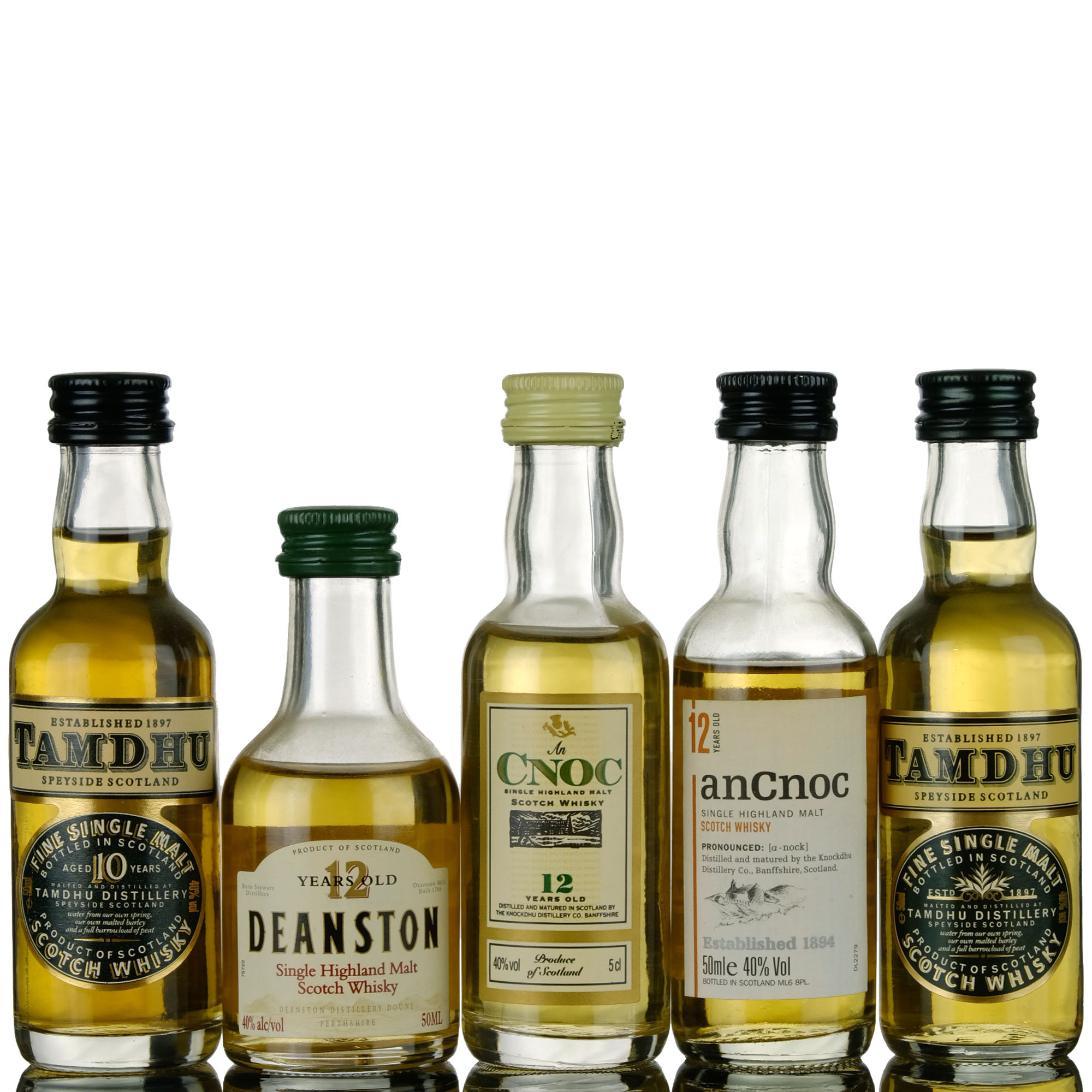 5 X Single Malt Miniatures