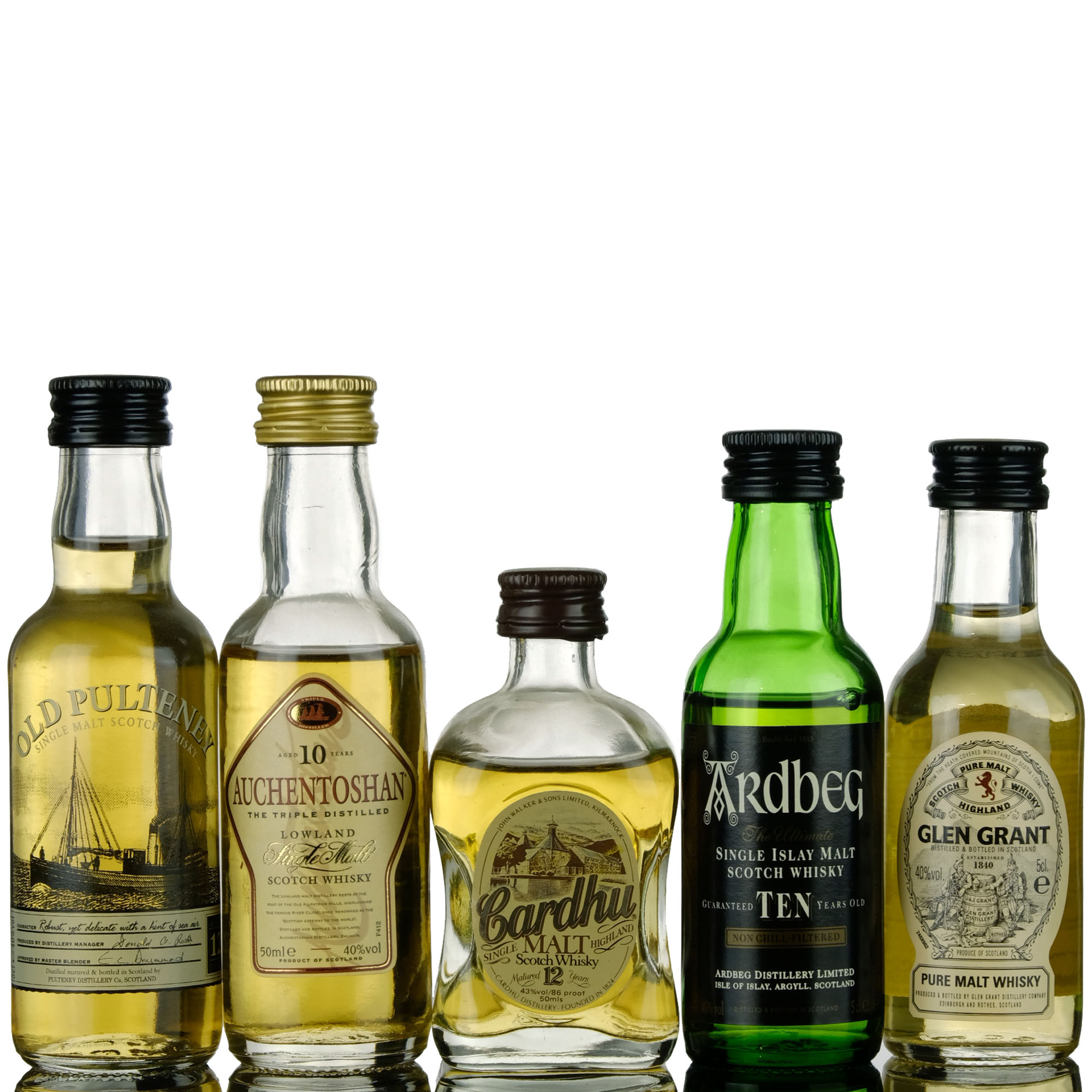 5 X Single Malt Miniatures