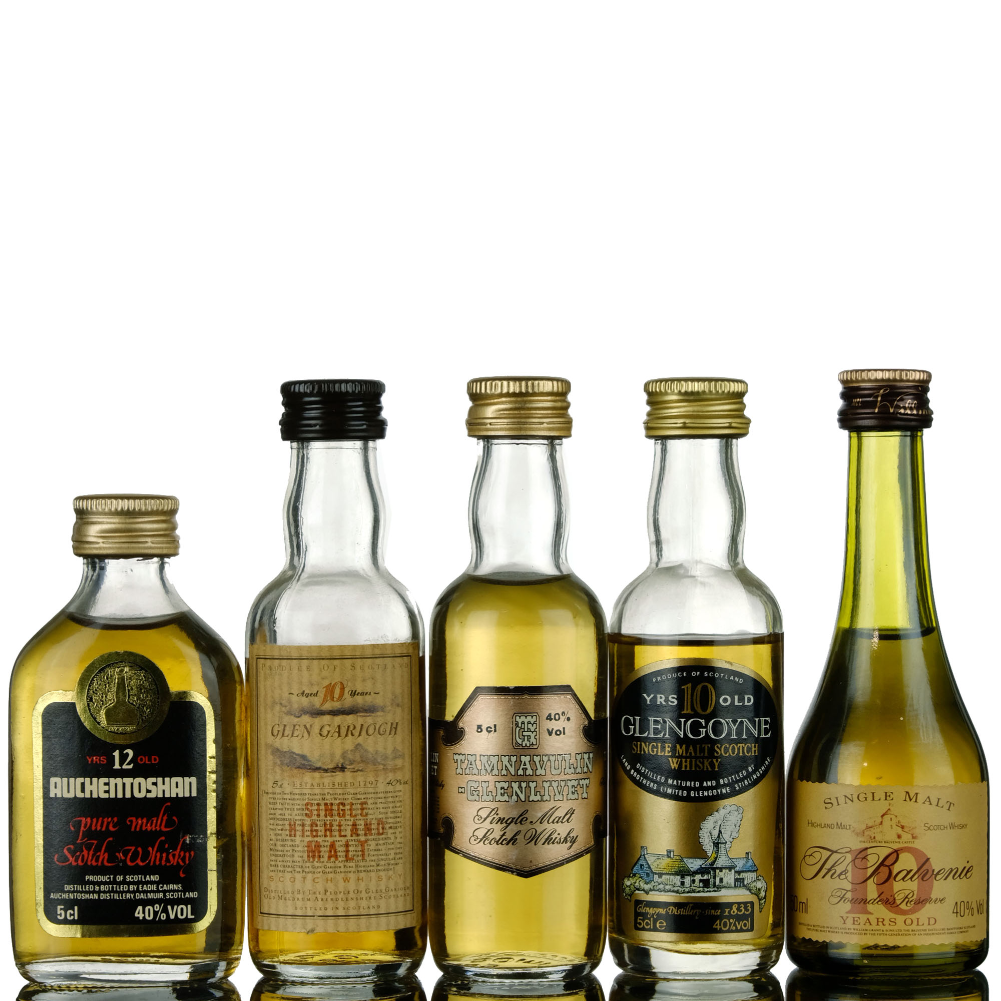5 X Single Malt Miniatures