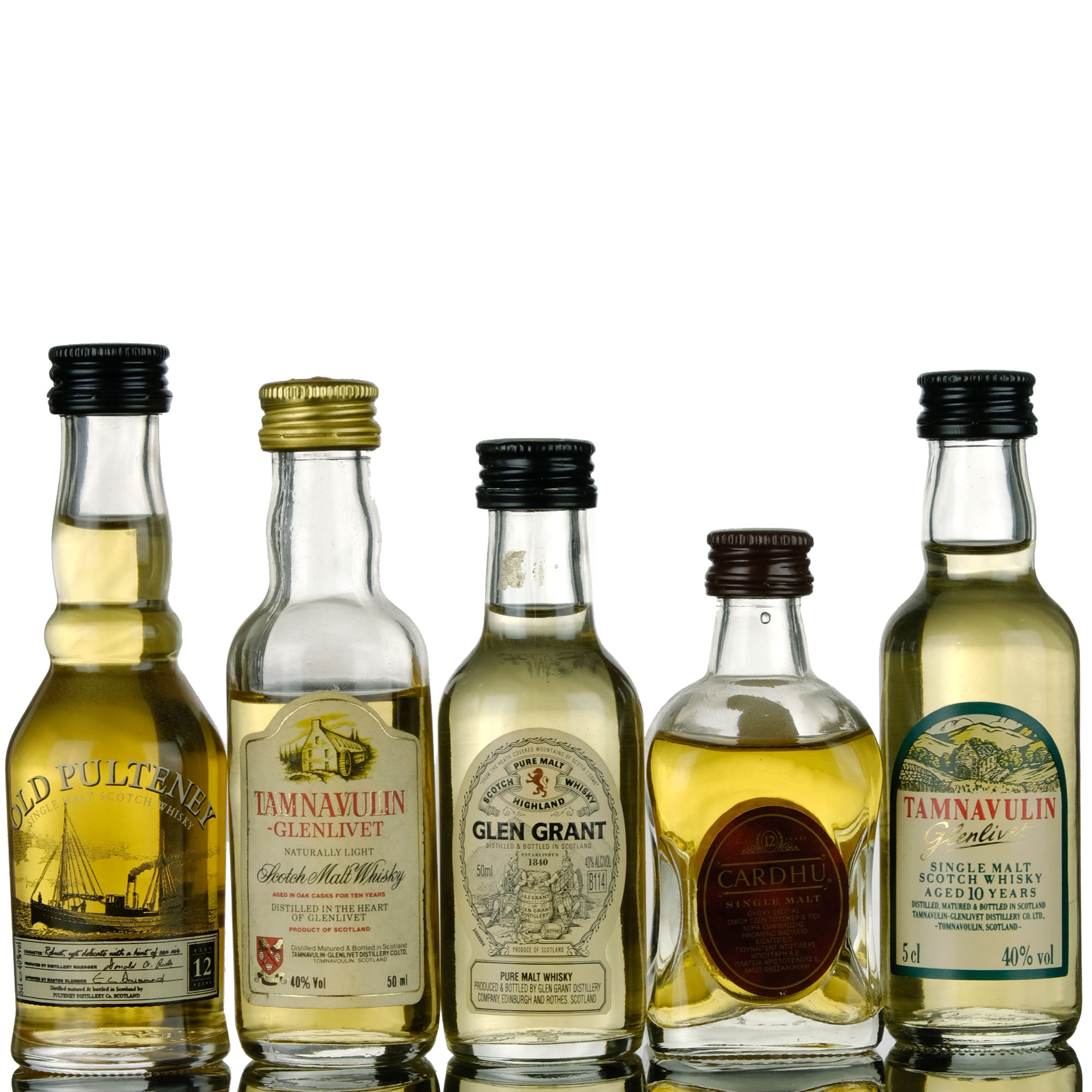 5 X Single Malt Miniatures