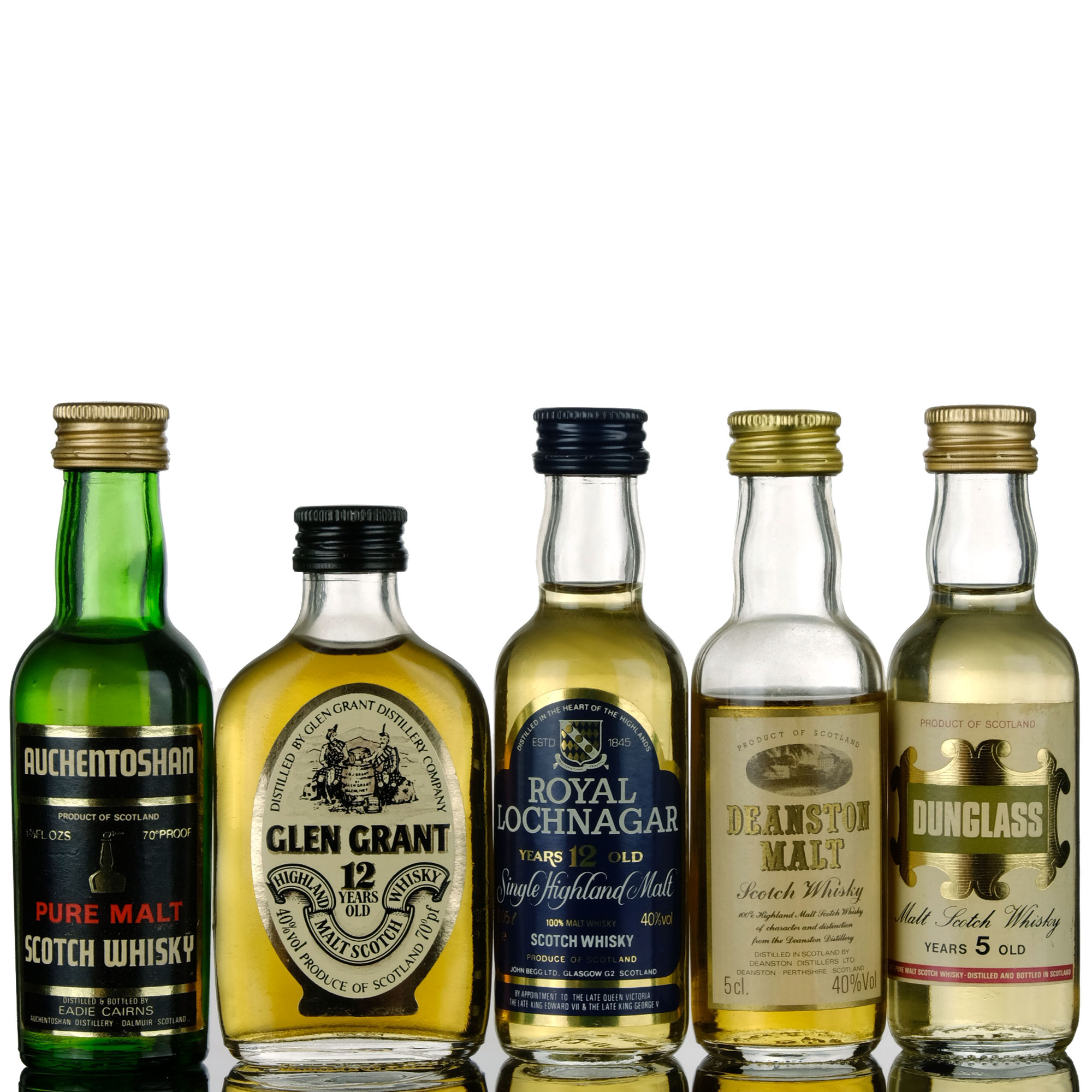 5 X Single Malt Miniatures