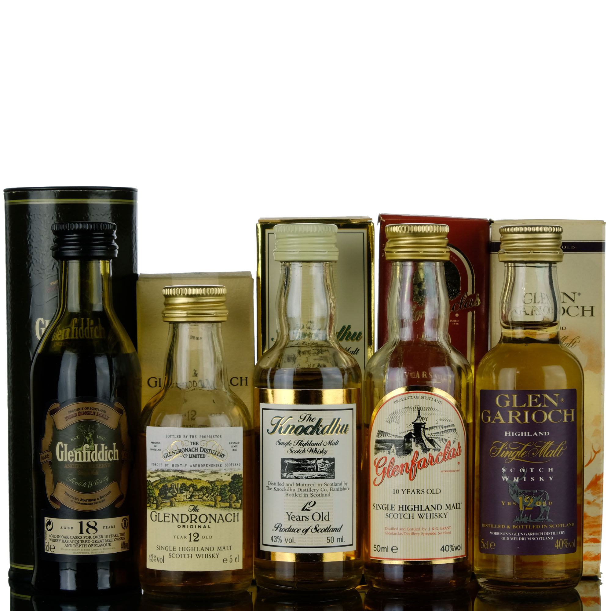 5 X Single Malt Miniatures