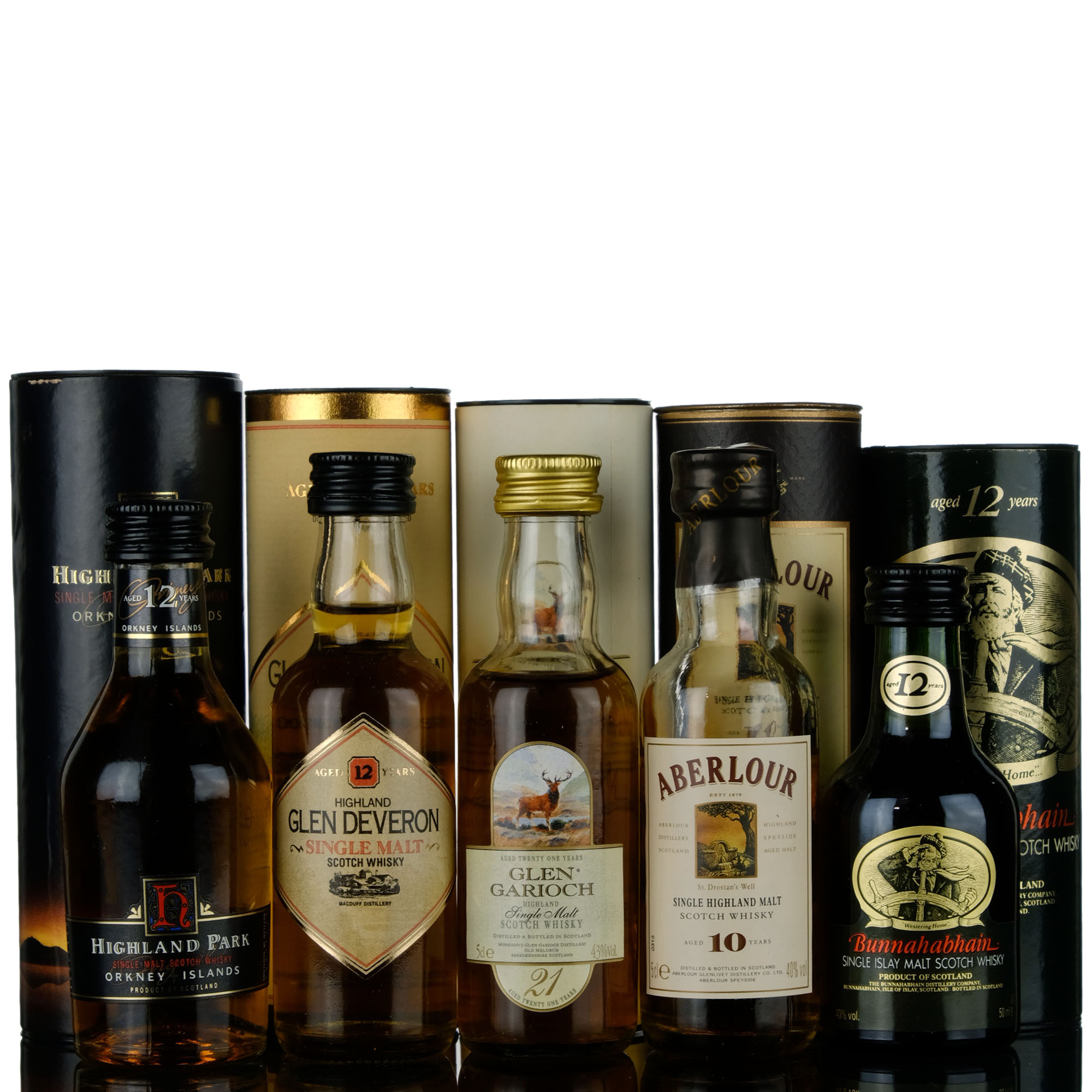 5 X Single Malt Miniatures