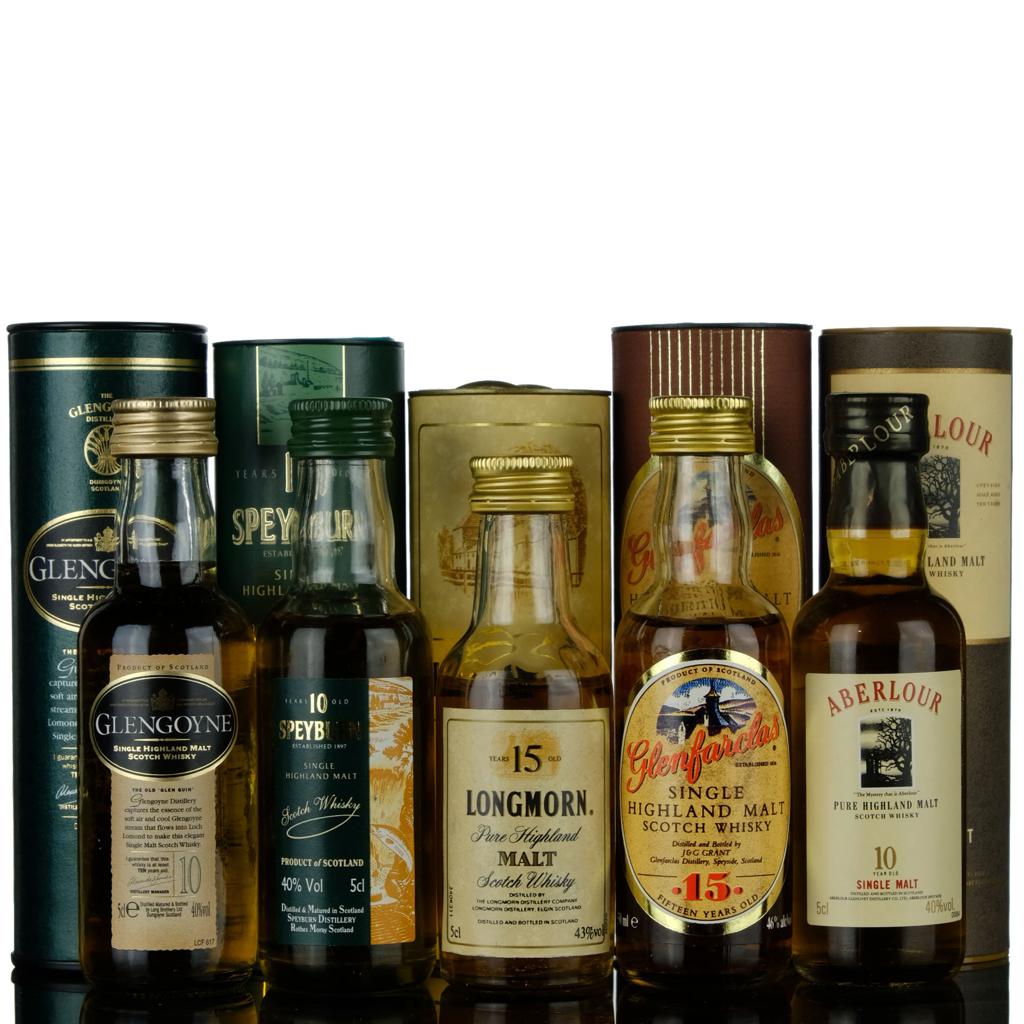 5 X Single Malt Miniatures