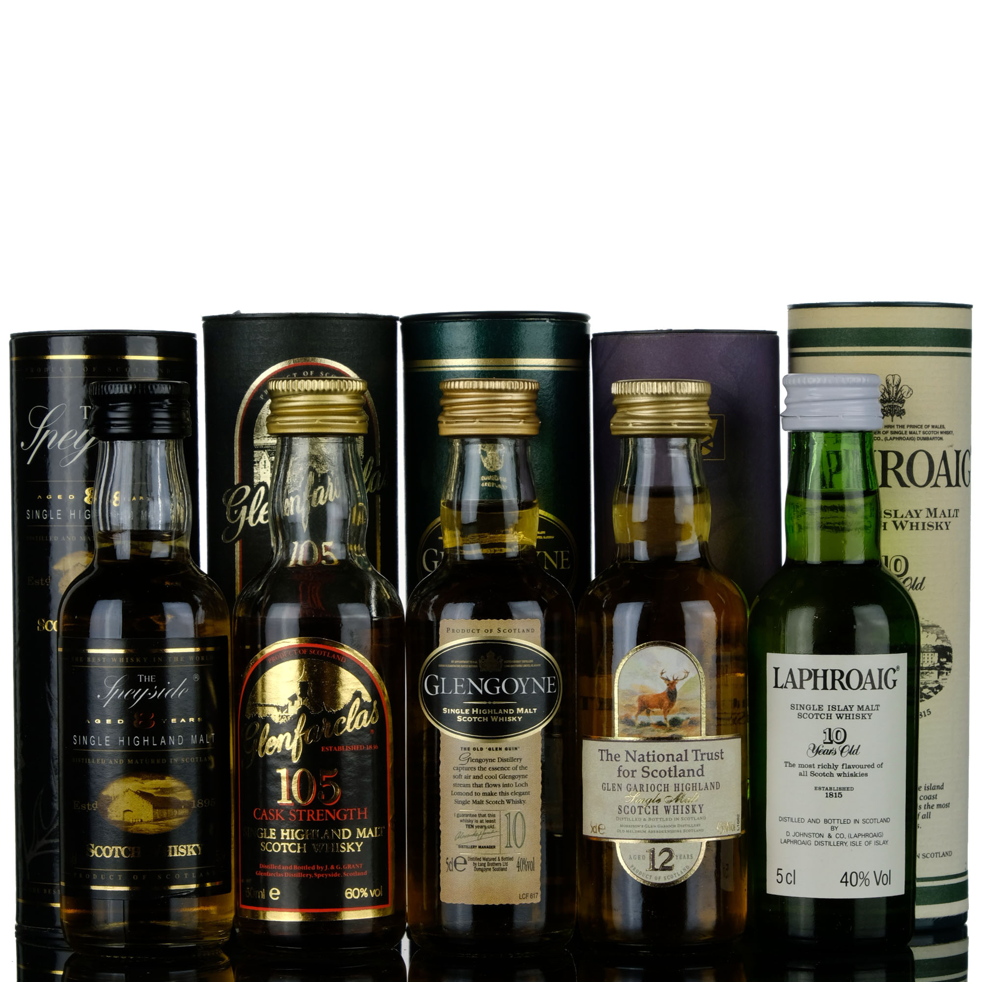 5 X Single Malt Miniatures