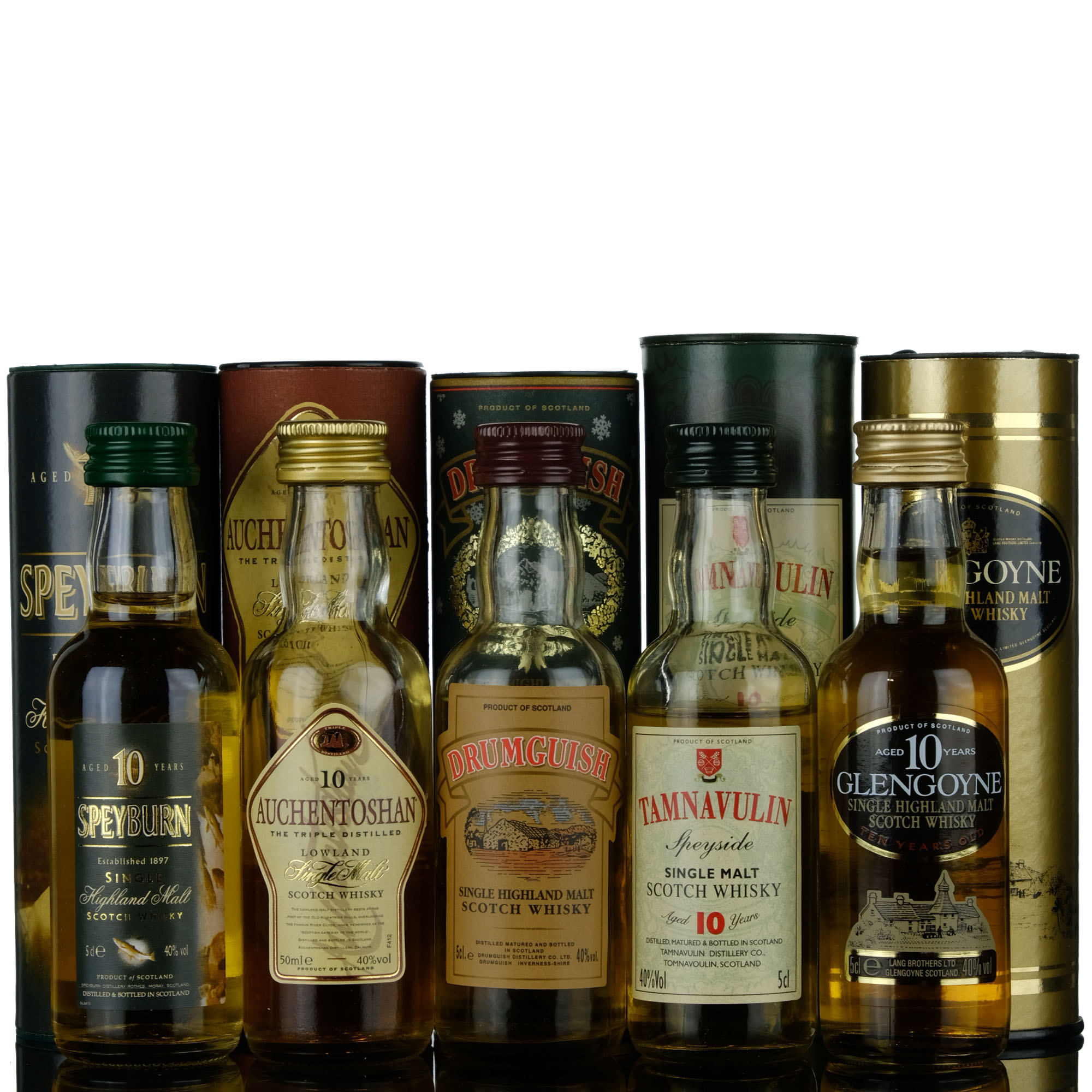 5 X Single Malt Miniatures
