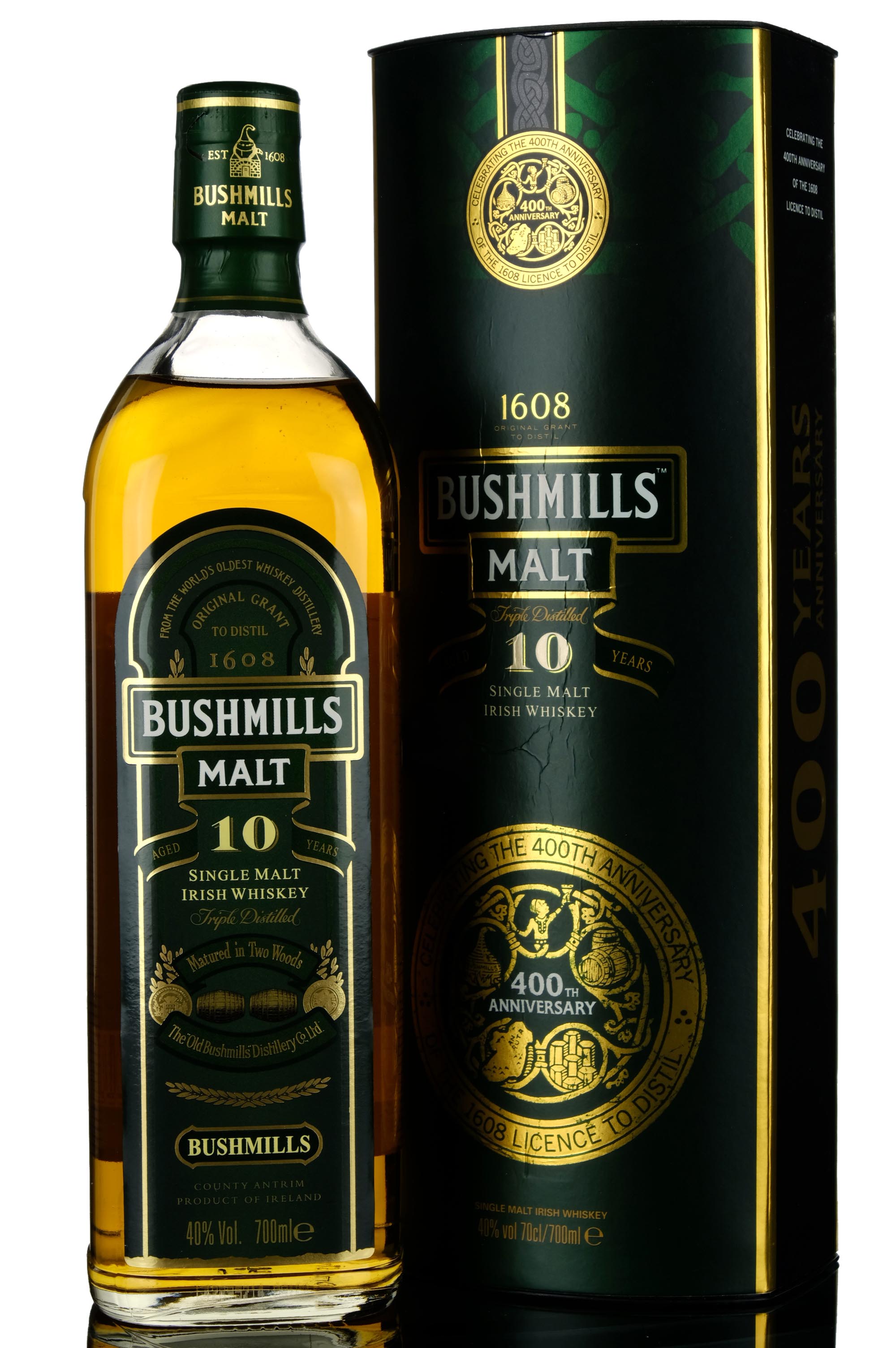 Bushmills Malt 10 400th Anniversary Of The Original Grant To Distill 2008 Rel