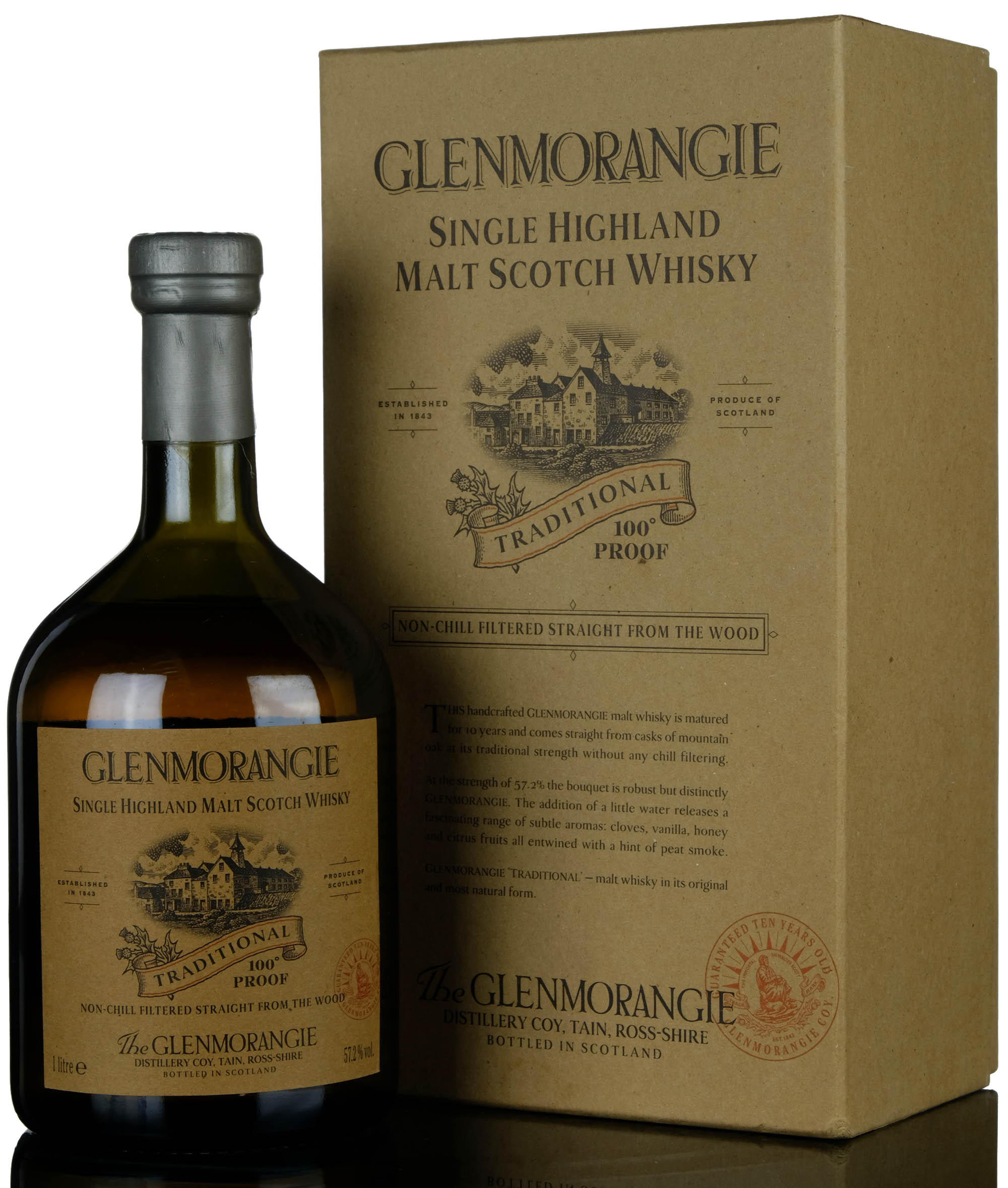 Glenmorangie 10 Traditional Early 2000s 100 Proof