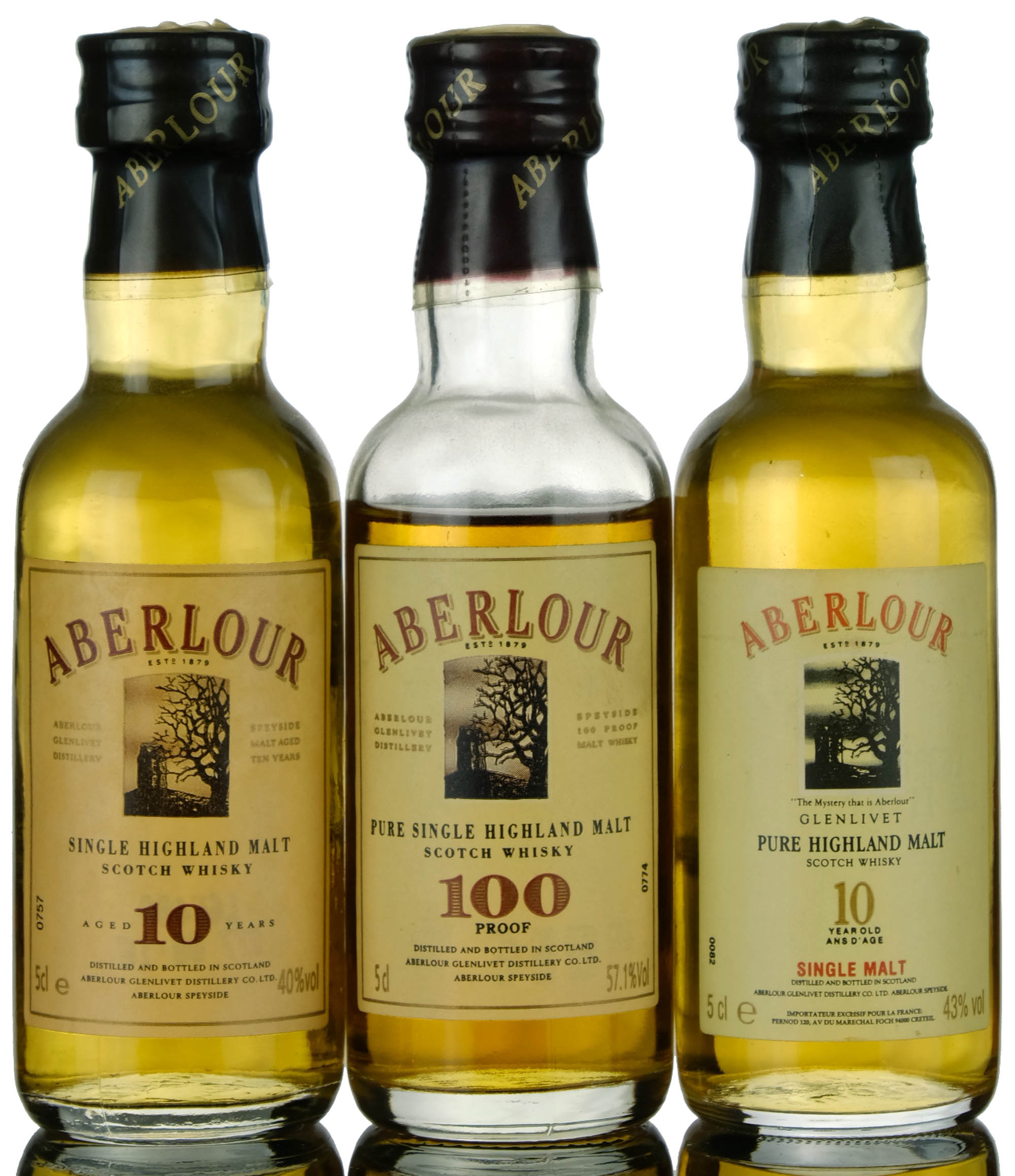 3 X Aberlour Miniatures