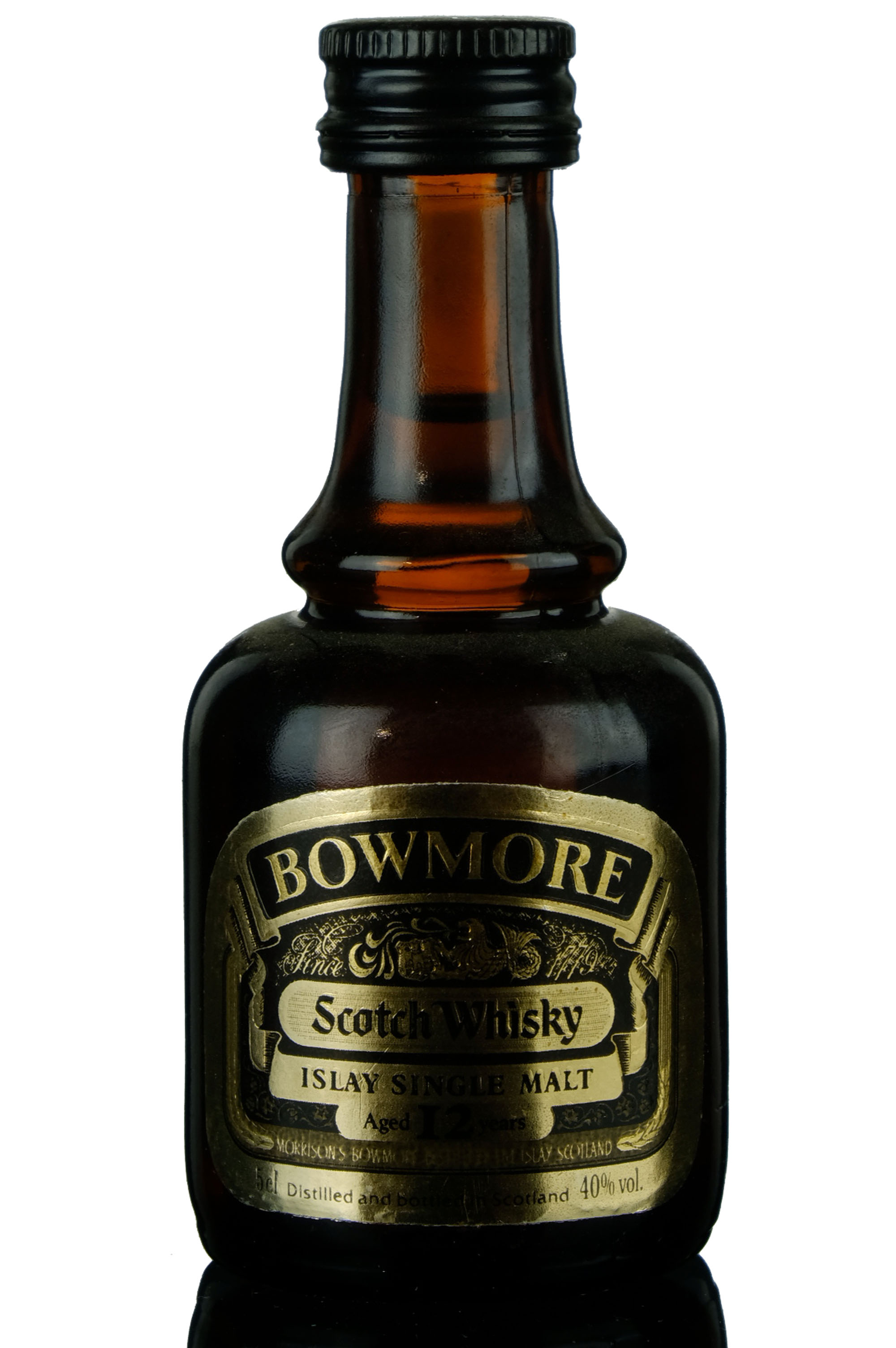 Bowmore 12 Dumpy 1980s Miniature