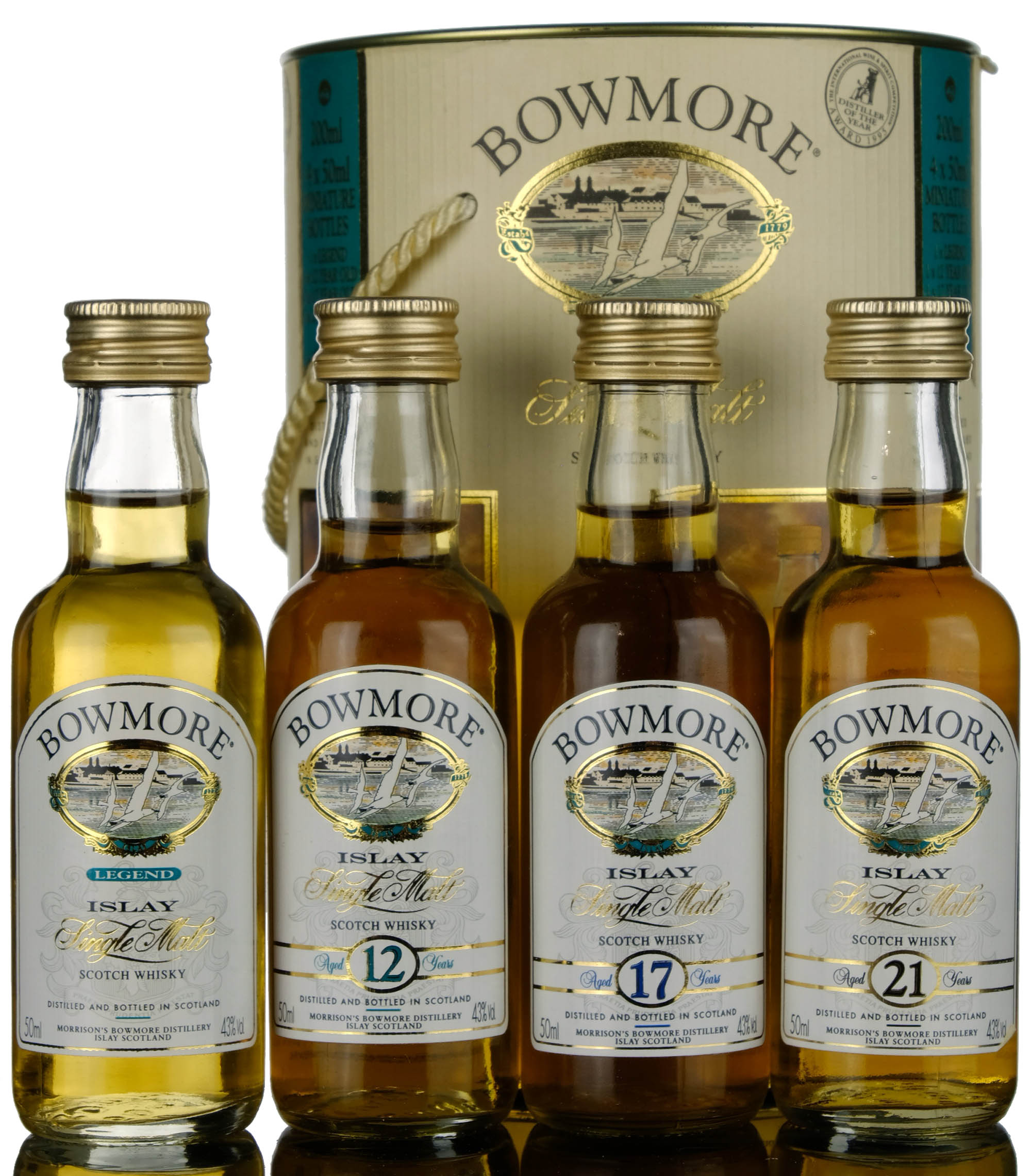 Bowmore Miniature Box Set Legend 12 17 21