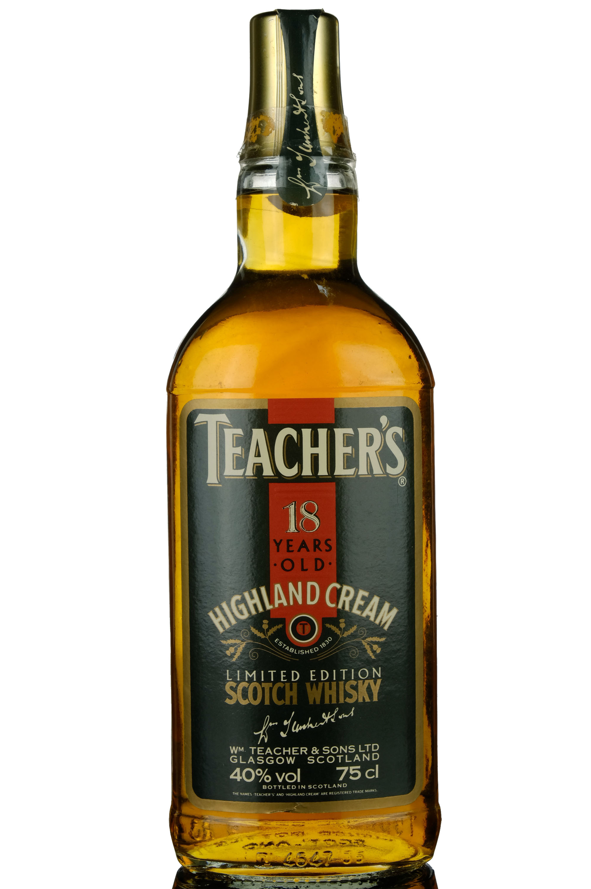 Teachers 18 Highland Cream Limited Edition 1980s