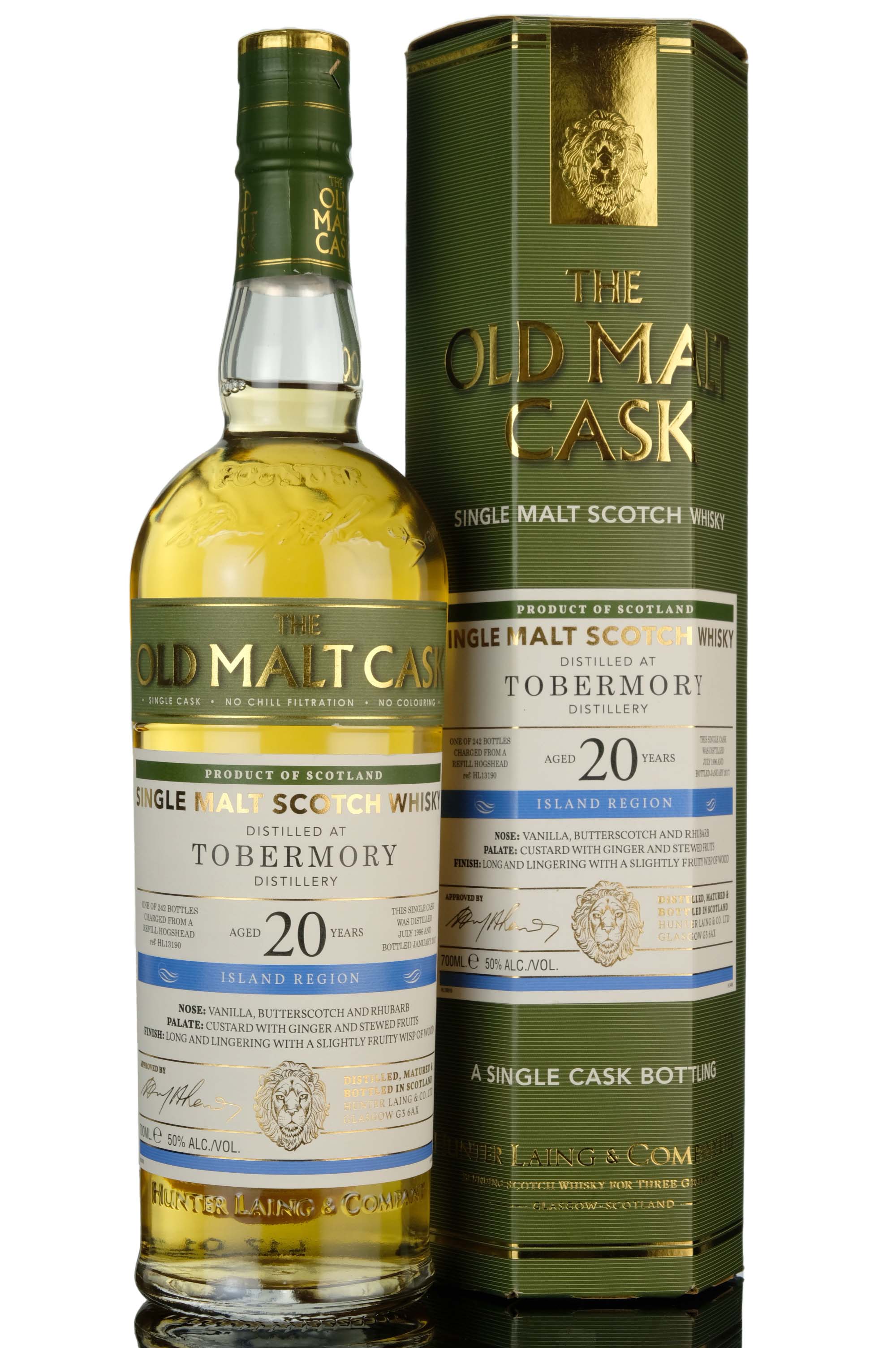 Tobermory 1996-2017 - 20 Year Old - Hunter Laing - Old Malt Cask - Single Cask 13190