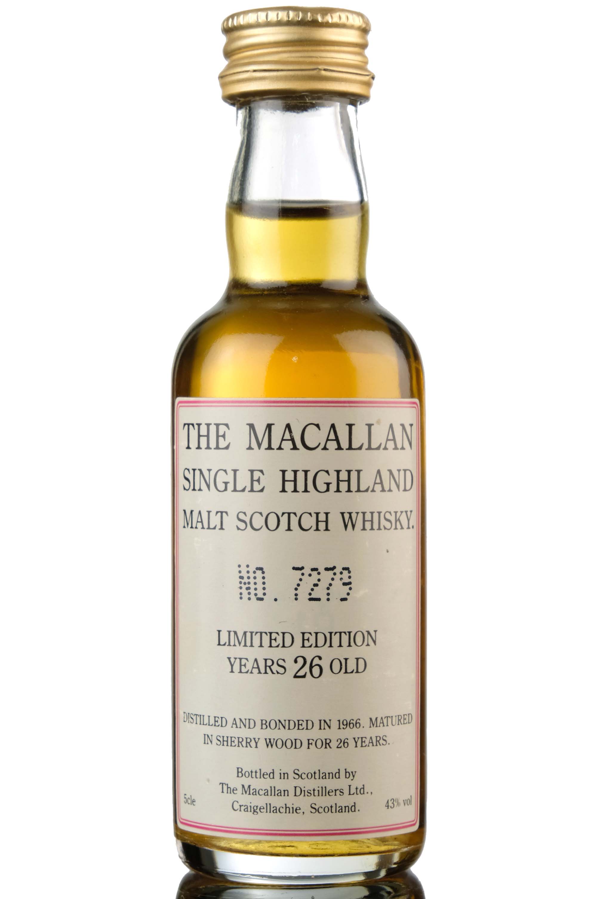 Macallan 1966 - 26 Year Old - Limited Edition - Miniature