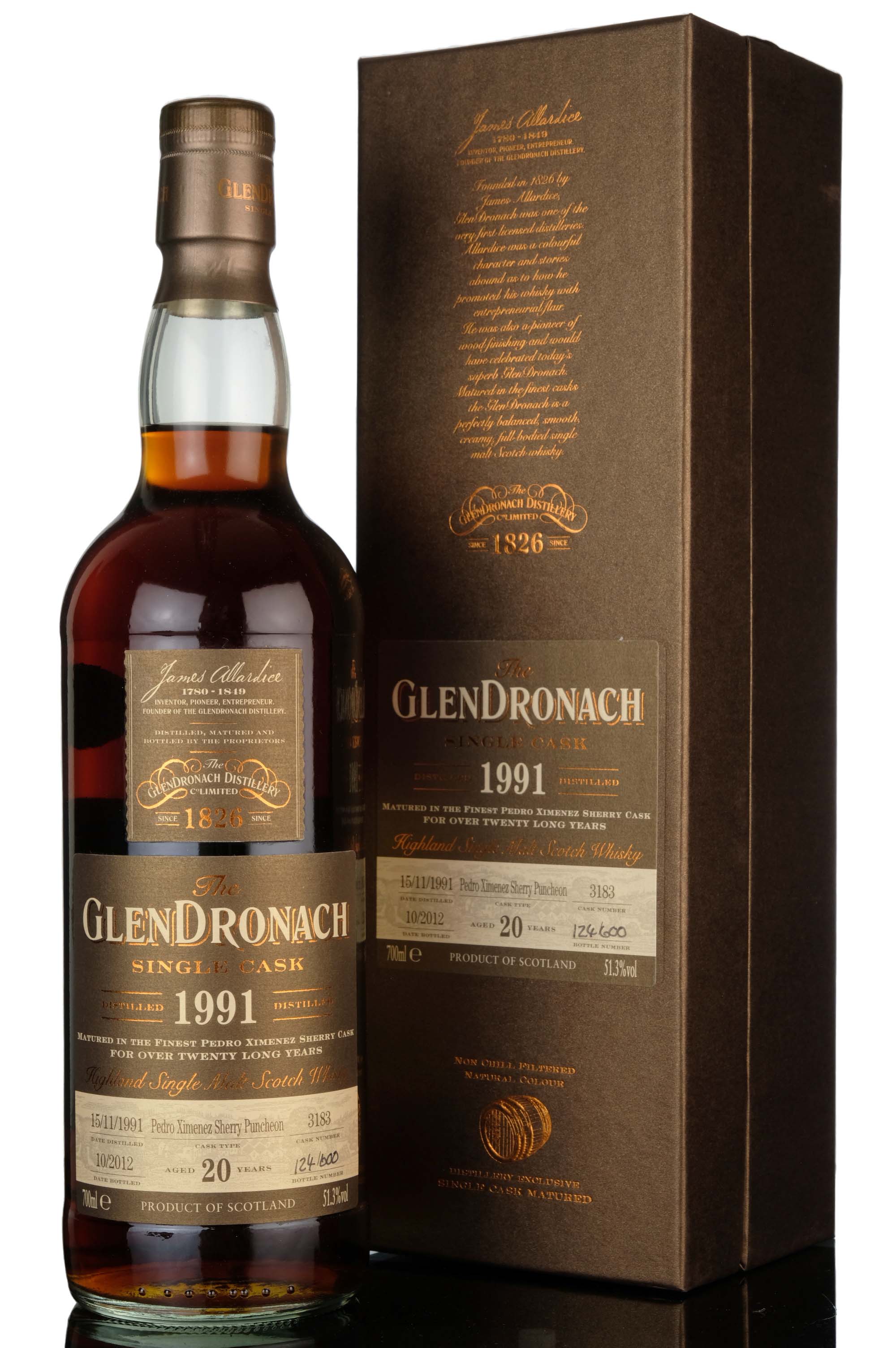 Glendronach 1991-2012 - 20 Year Old - Single Cask 3183 - Batch 7