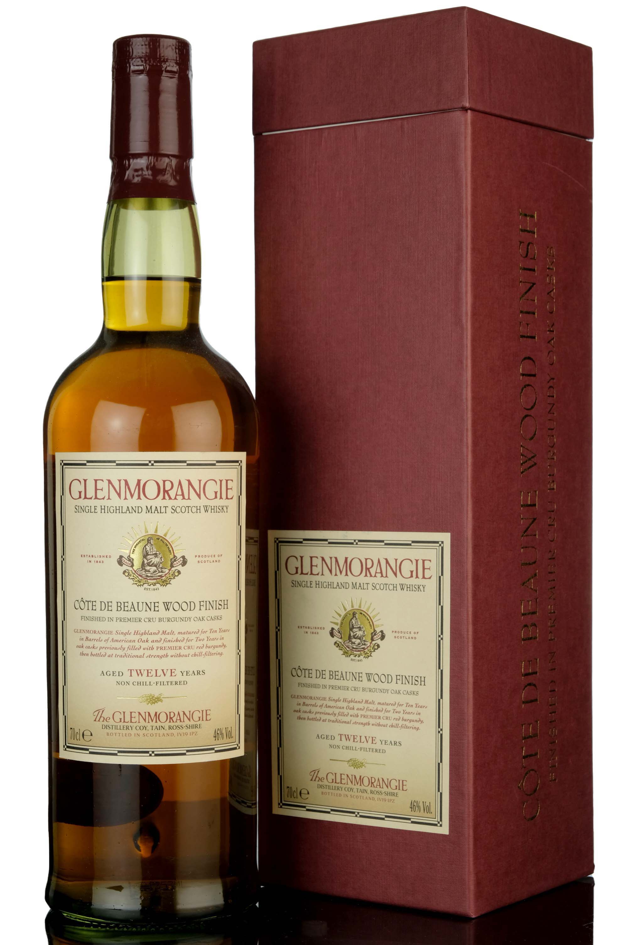 Glenmorangie 12 Year Old - Cote De Beaune Wood Finish - 2003 Release