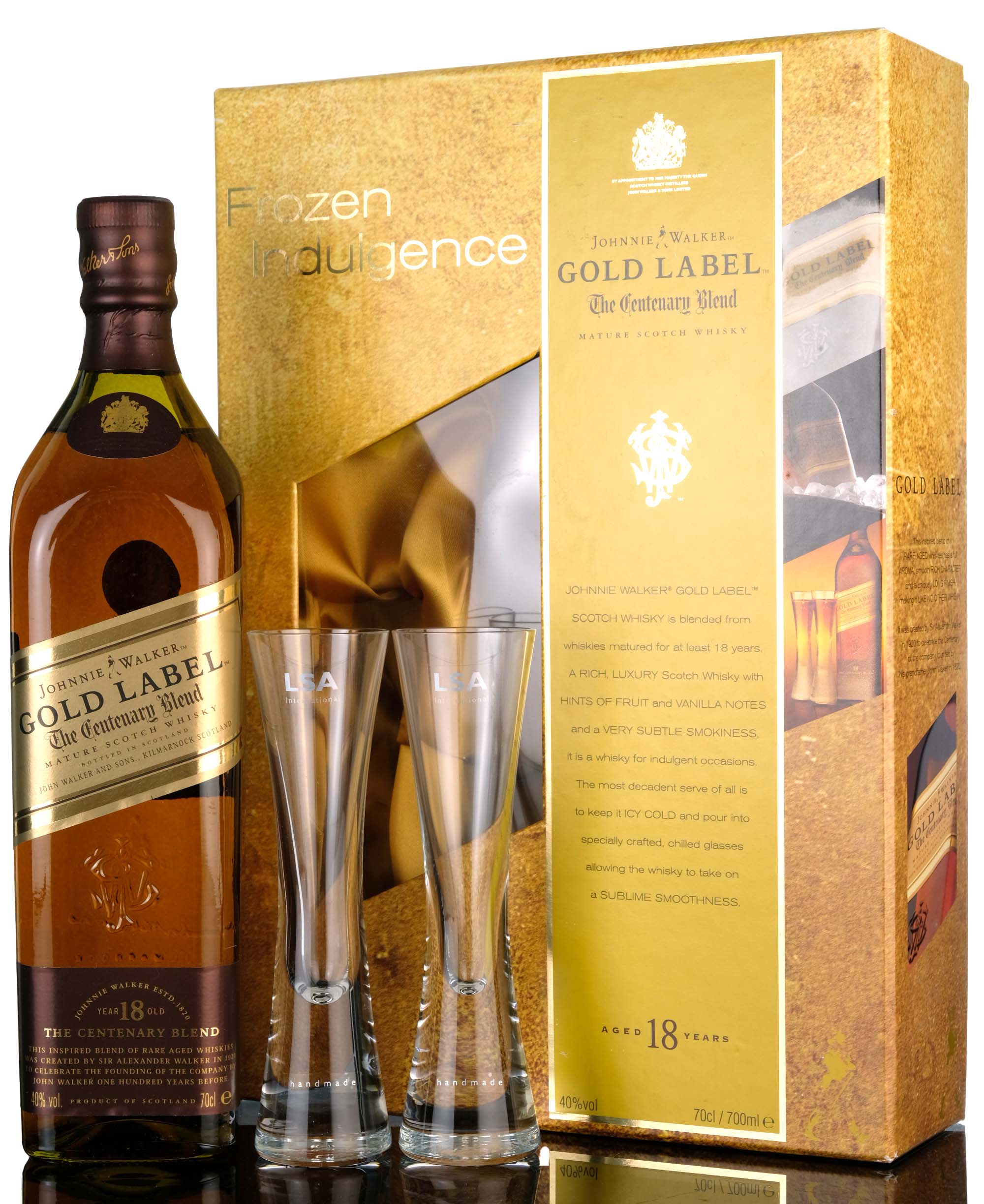 Johnnie Walker 18 Year Old - Gold Label - The Centenary Blend - Presentation Set