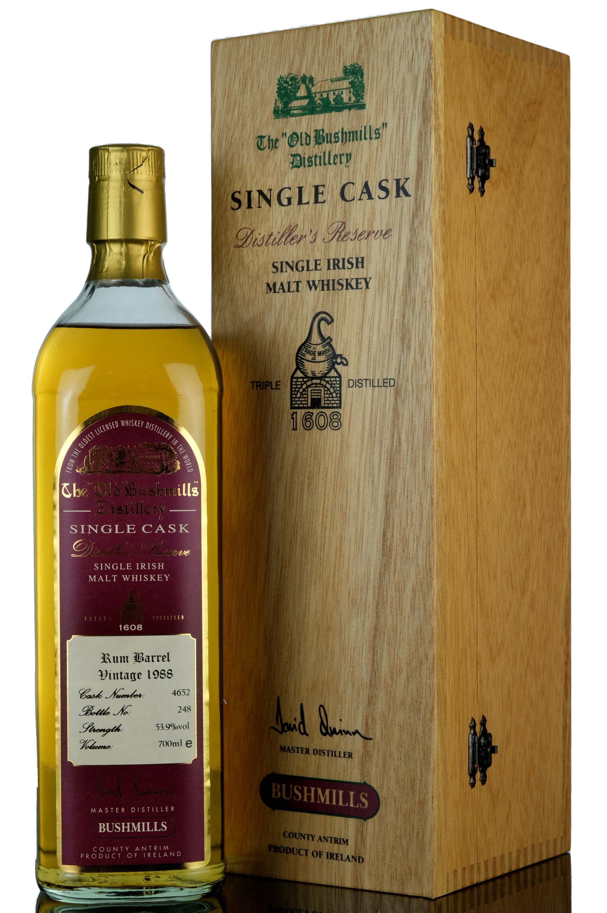 Bushmills 1988 - Distillers Reserve - Single Cask 4652