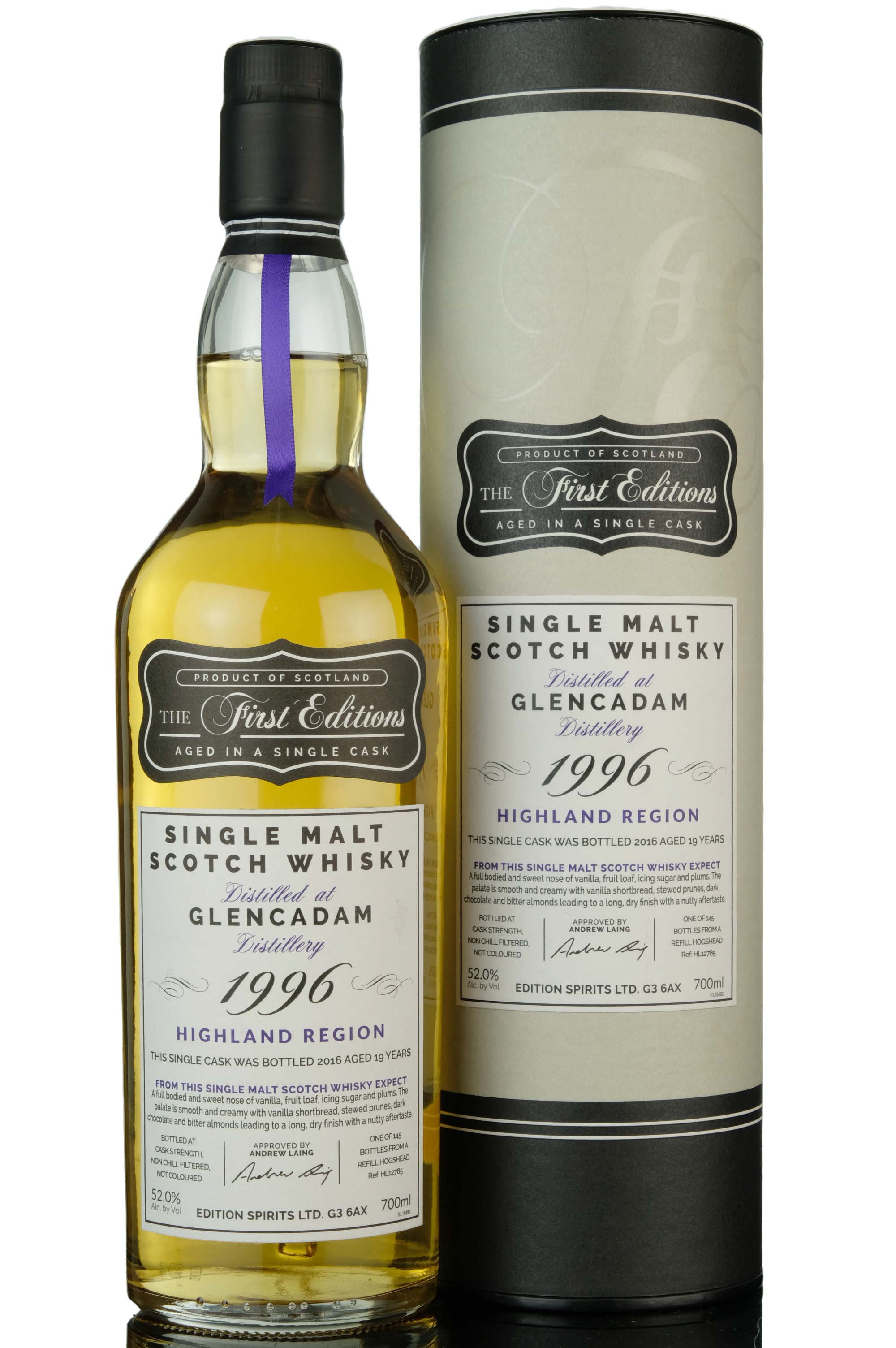 Glencadam 1996 - 2016 19 The First Editions Single Cask 12785
