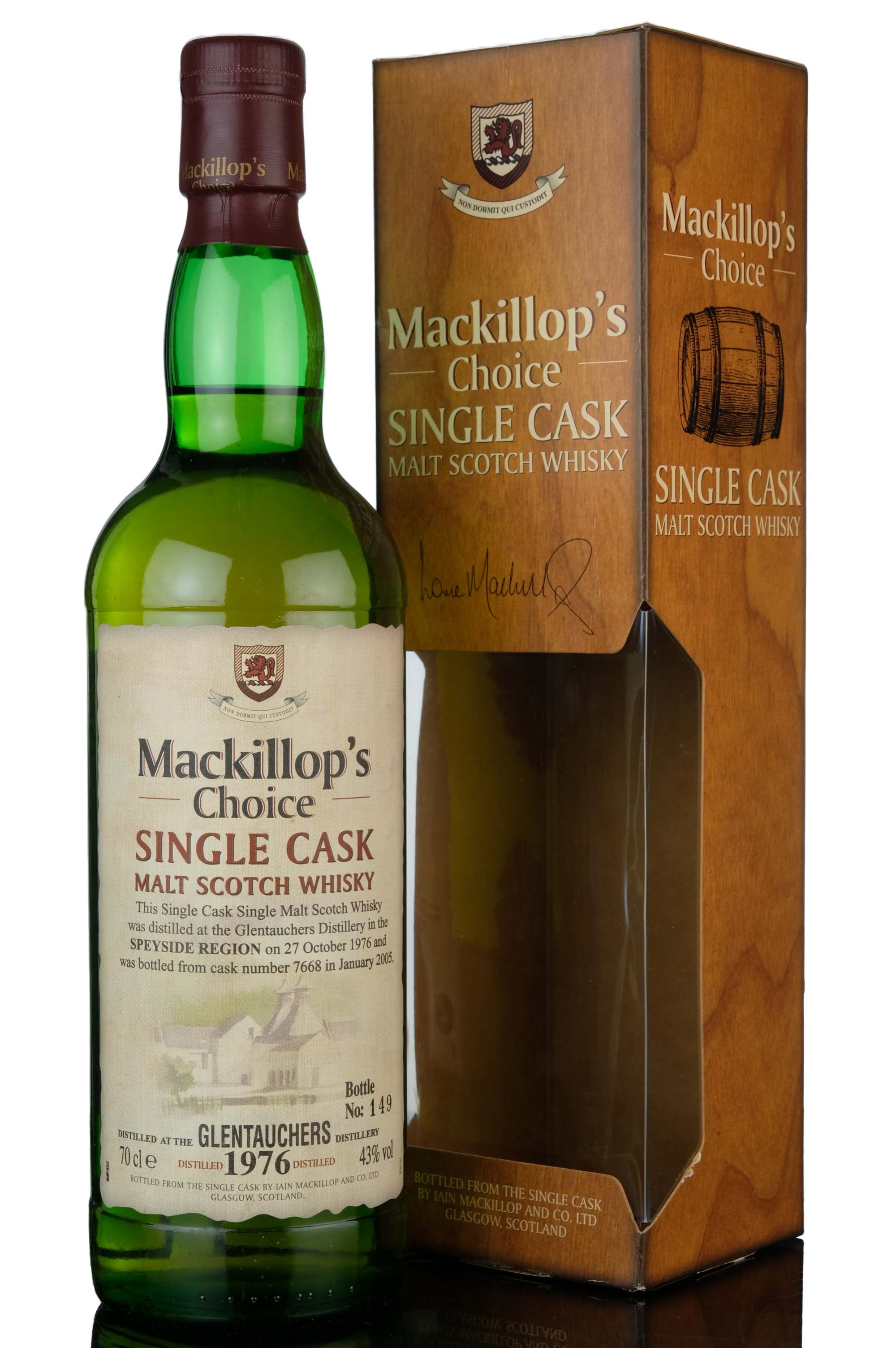 Glentauchers 1976-2005 - 28 Year Old - Mackillops Choice - Single Cask 7668