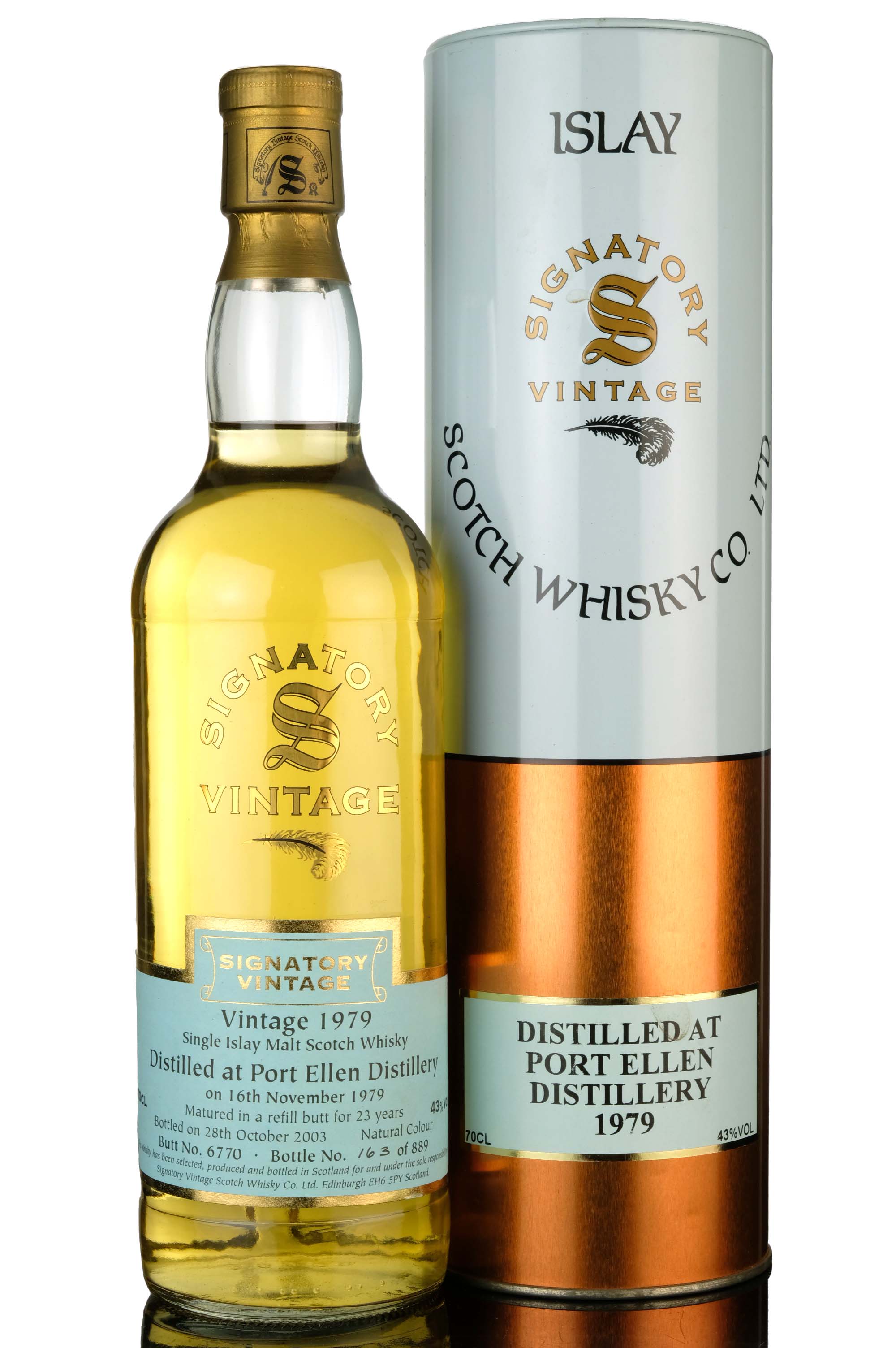 Port Ellen 1979-2003 - 23 Year Old - Signatory Vintage - Single Cask 6770