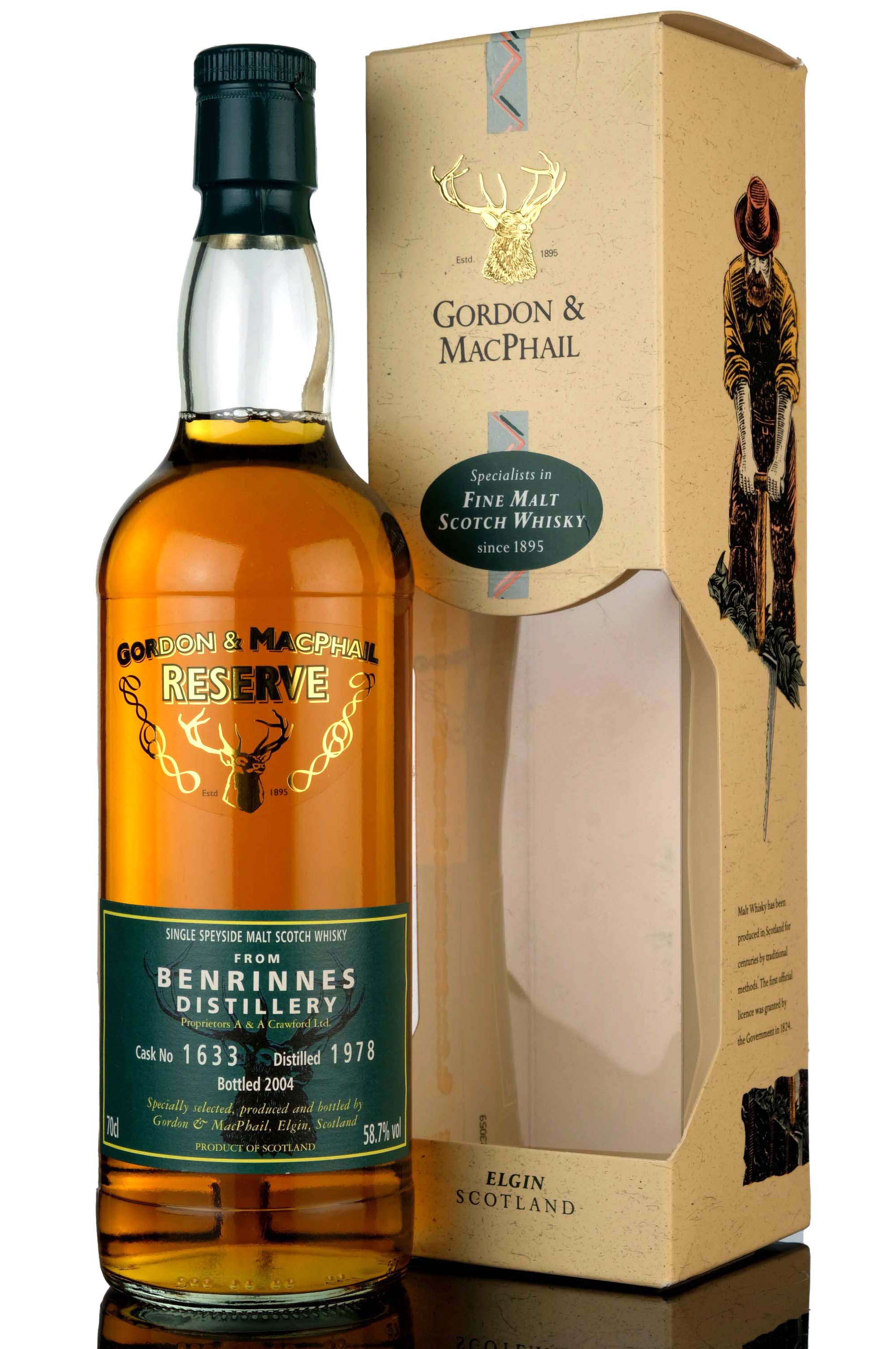 Benrinnes 1978-2004 - Gordon & MacPhail Reserve - Single Cask 1633