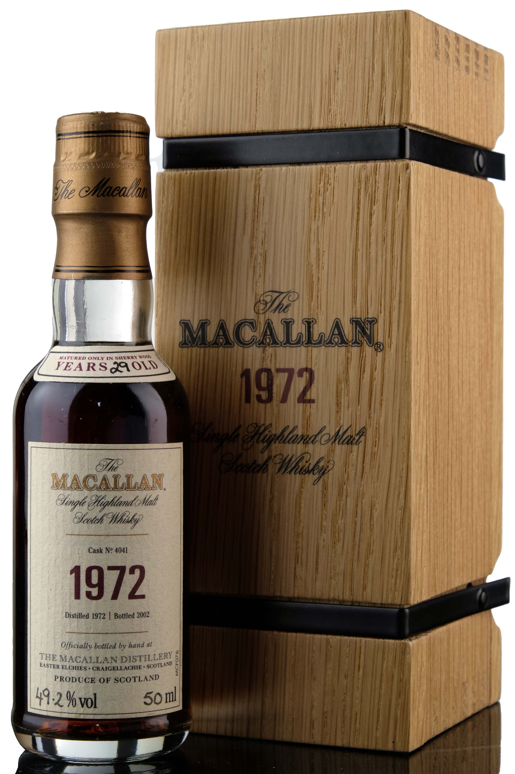 Macallan 1972-2002 - 29 Year Old - Fine & Rare - Single Cask 4041 - Miniature