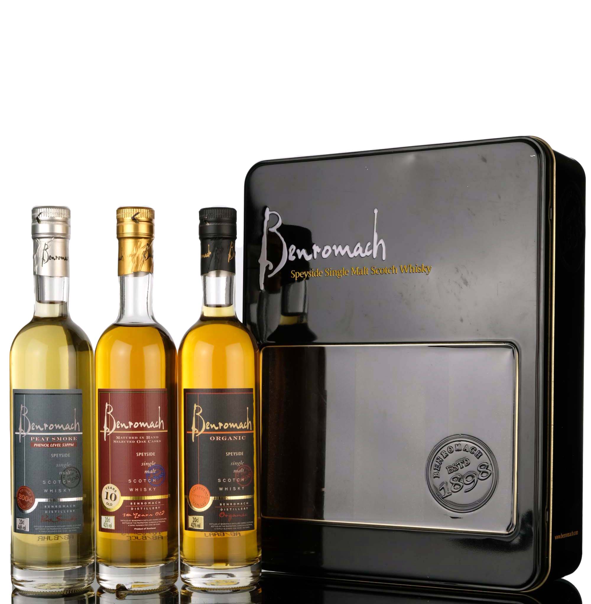 Benromach Box Set - Peat Smoke - 10 Year Old - Organic